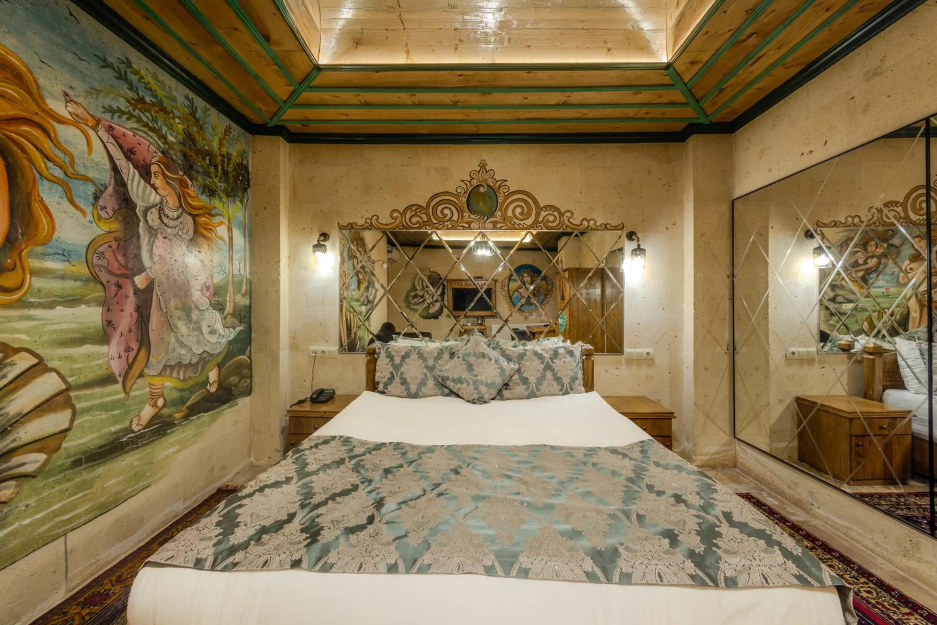 Bed in Çakıltaşı Evi Otel Spa