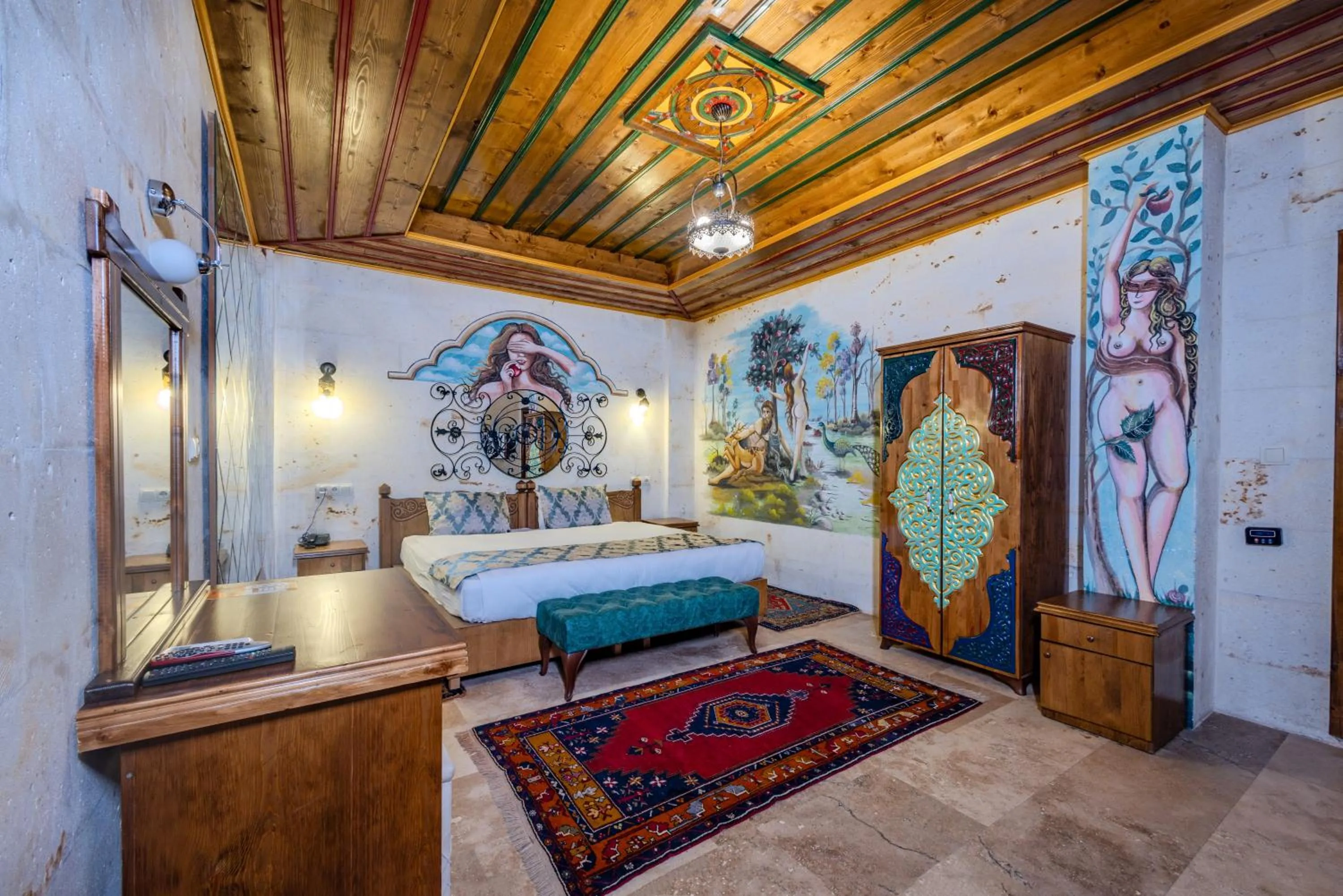 Bed in Çakıltaşı Evi Otel Spa