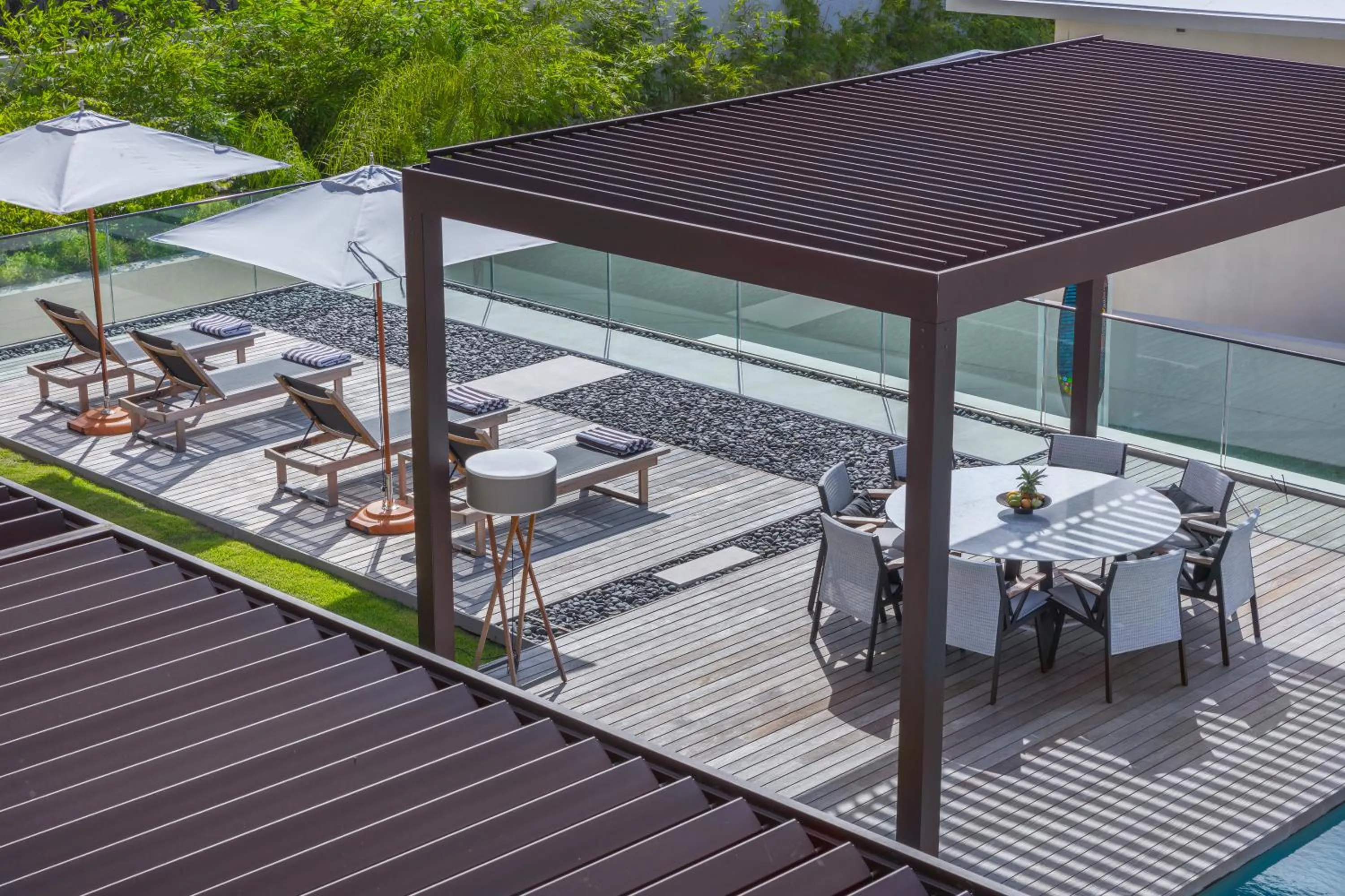 Patio in Silversands Resort Grenada at Grand Anse