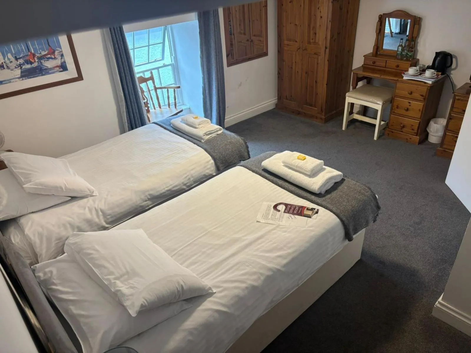 Bed in The Swordfish Inn