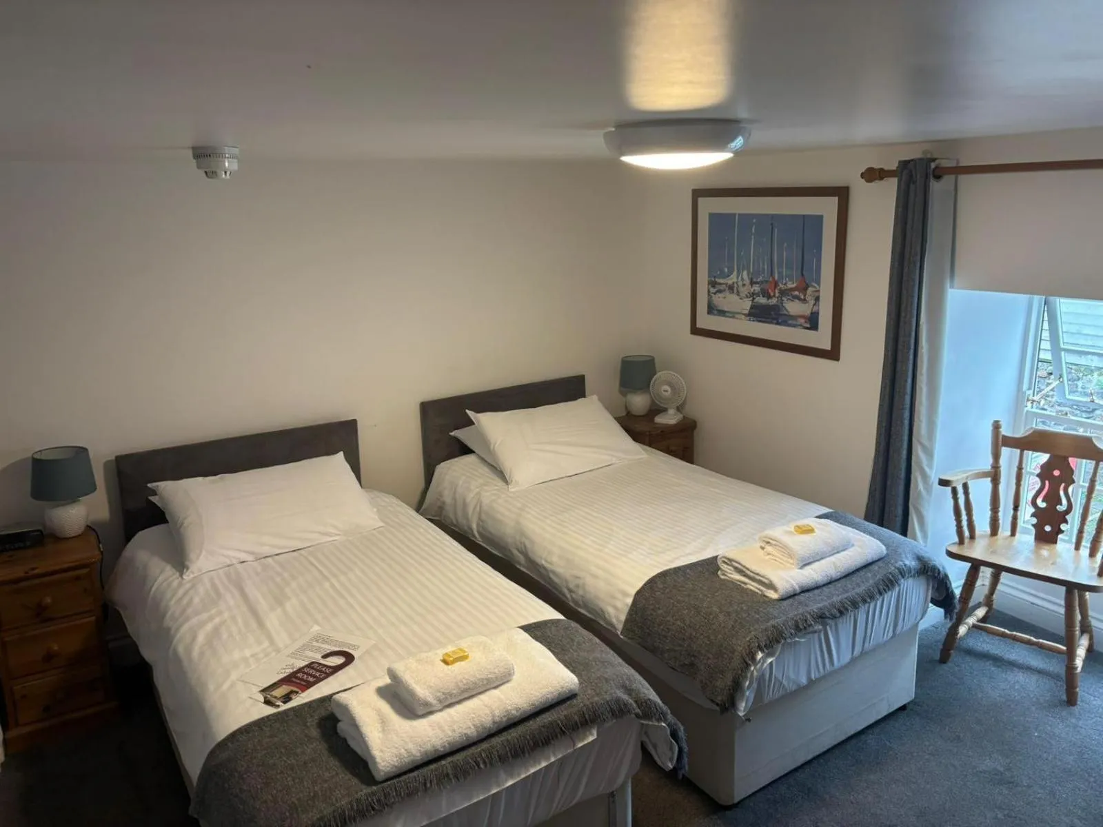 Bed in The Swordfish Inn