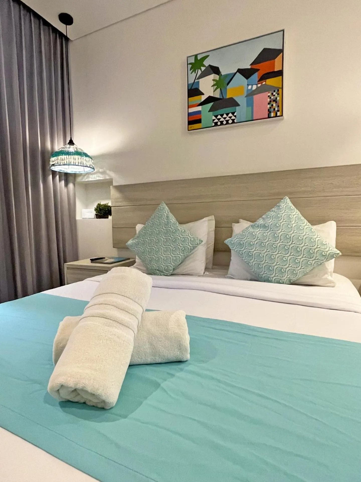 Bed in Azure Lofts & Pool