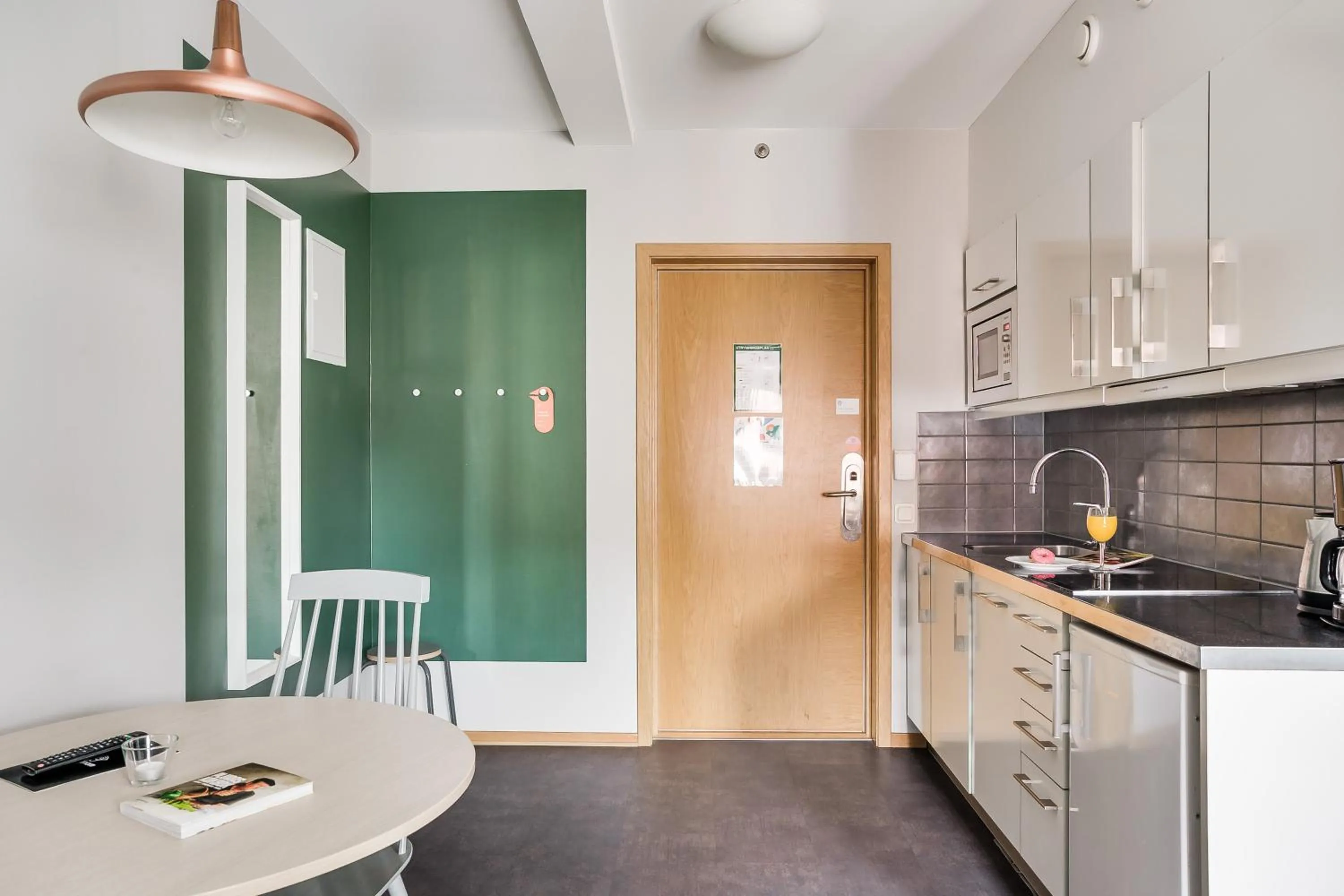 Kitchen or kitchenette in Forenom Aparthotel Lund