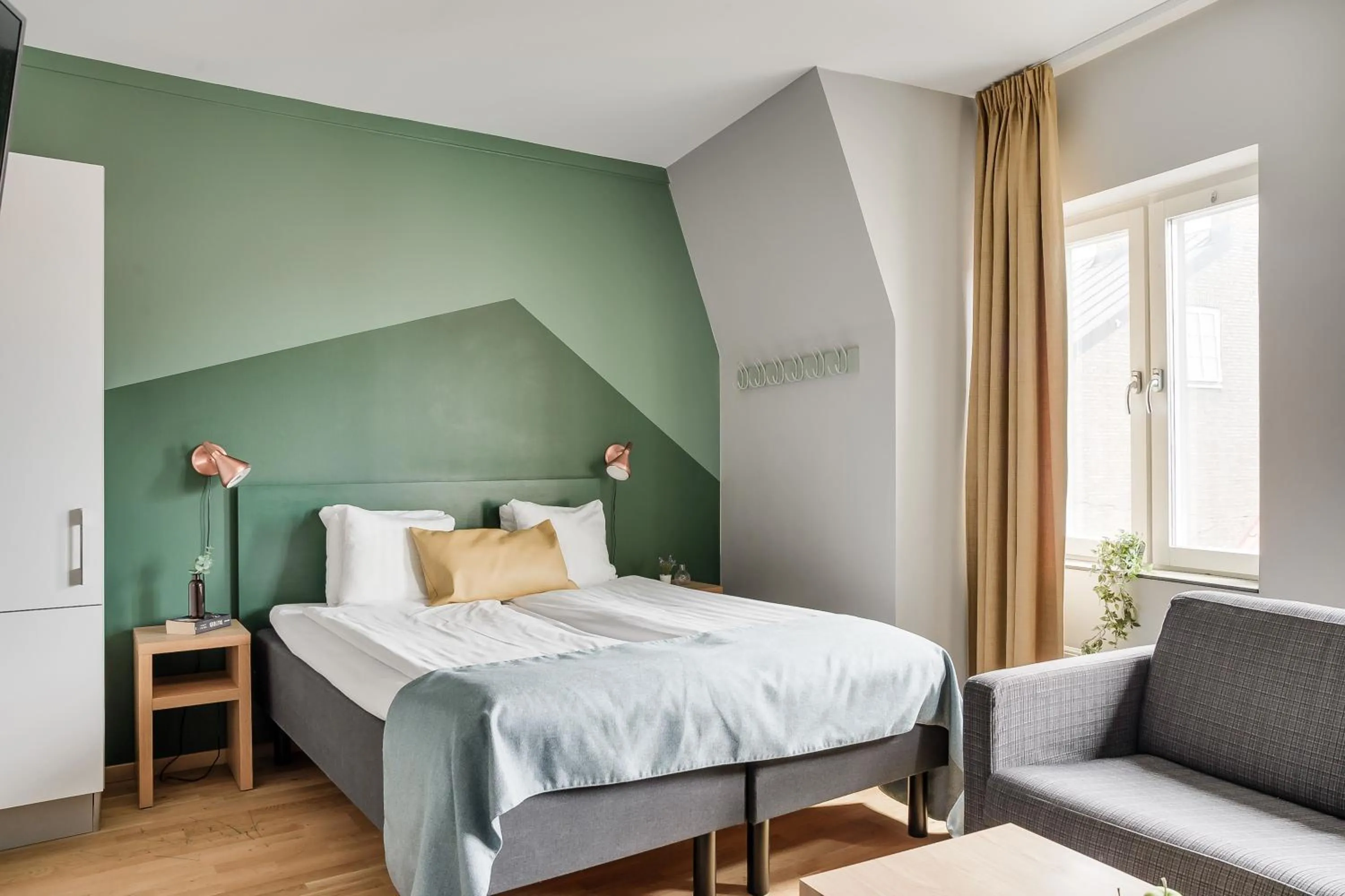 Bed in Forenom Aparthotel Lund