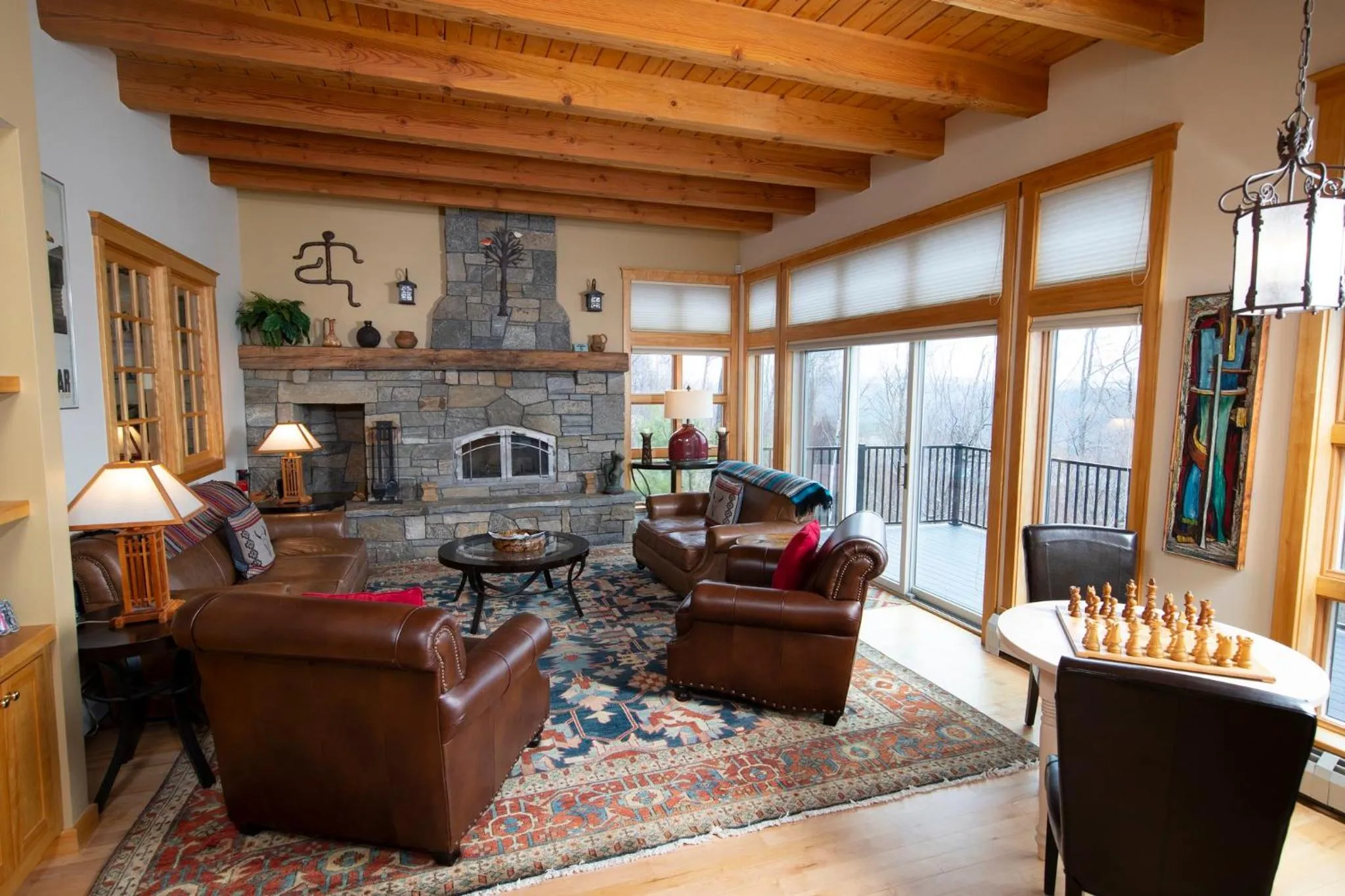 Living room in Solitude Village at Okemo