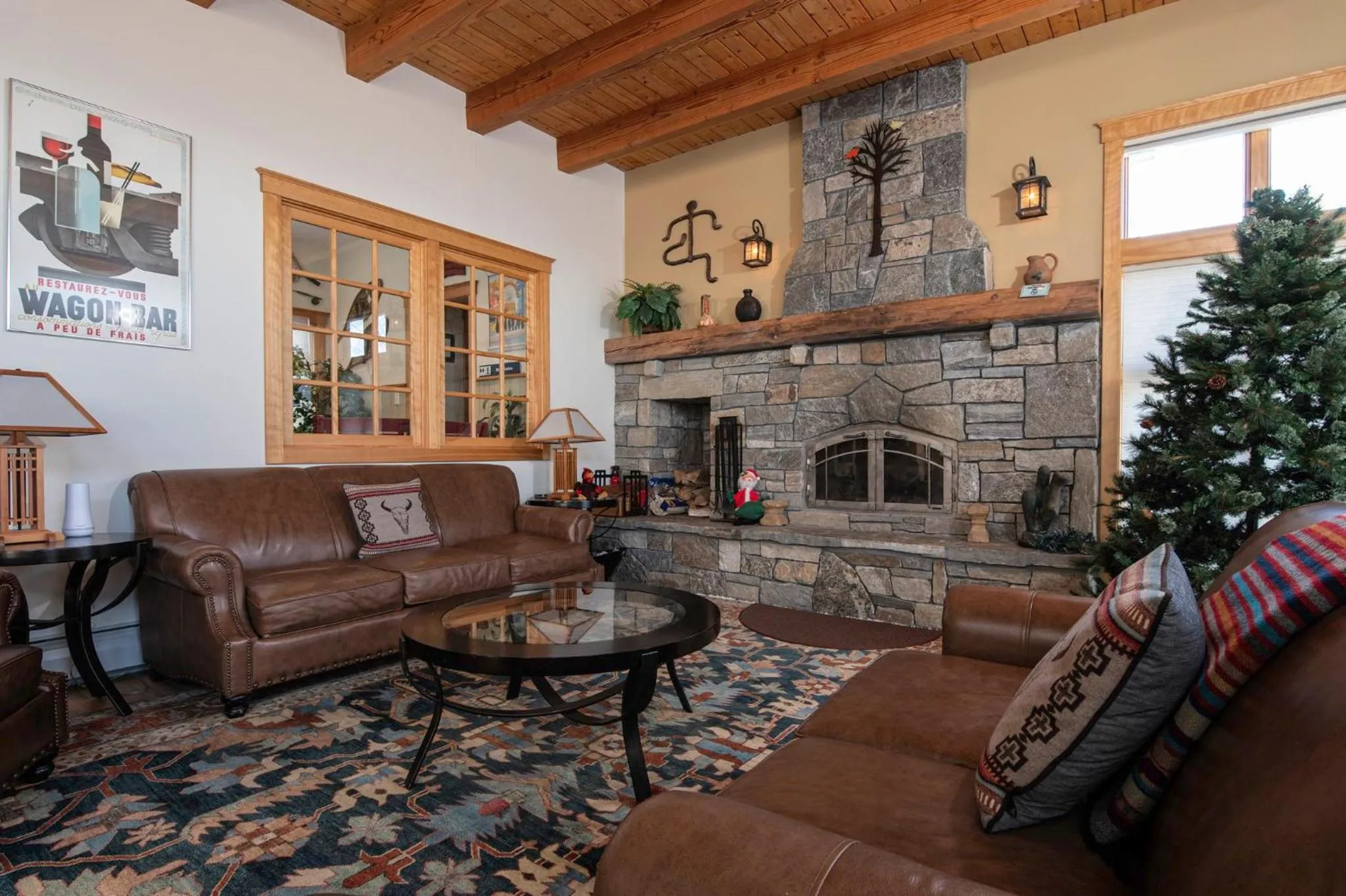 Living room in Solitude Village at Okemo