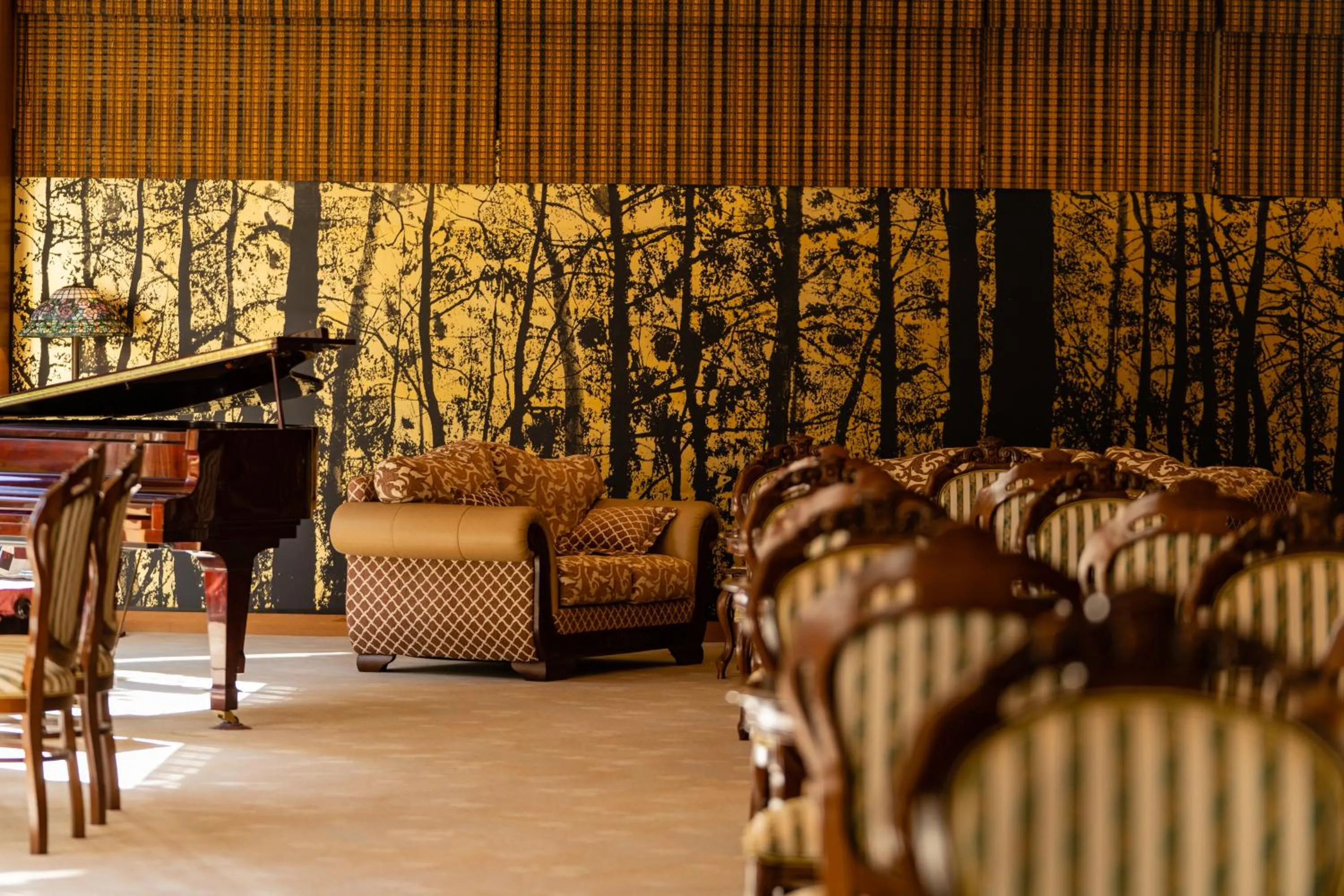 Communal lounge/ TV room in Hotel Hoho "A hotel overlooking the Echigo Plain and the Yahiko mountain range" formerly Hotel Oohashi Yakata-no-Yu