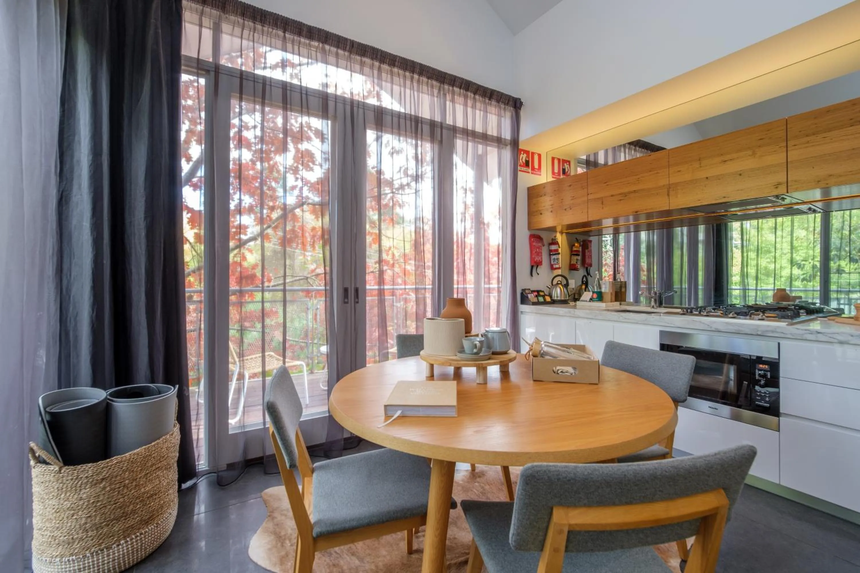 Kitchen or kitchenette in Hepburn Bathhouse & Spa Villas