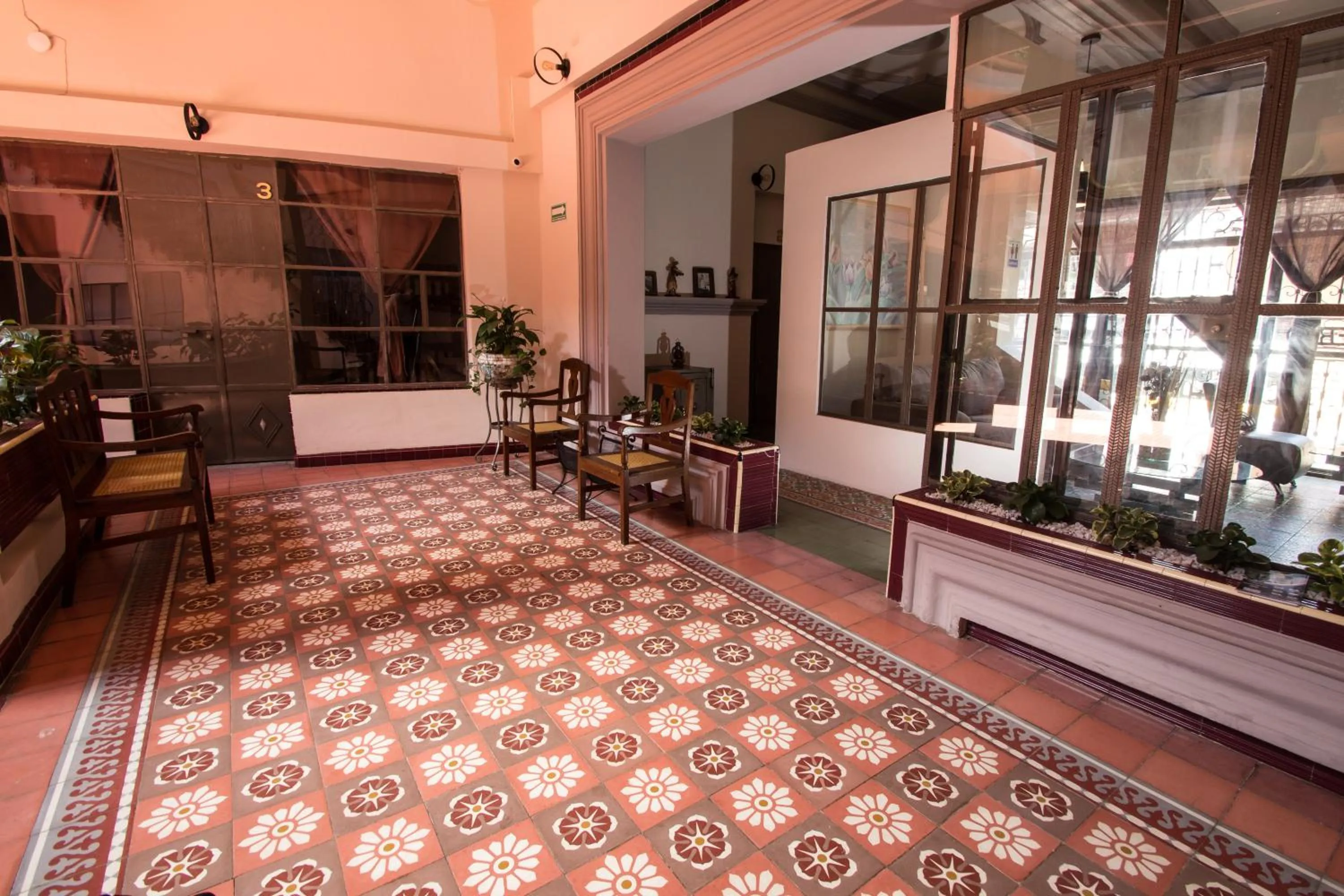 Lobby or reception in Casa de Juan Hostal