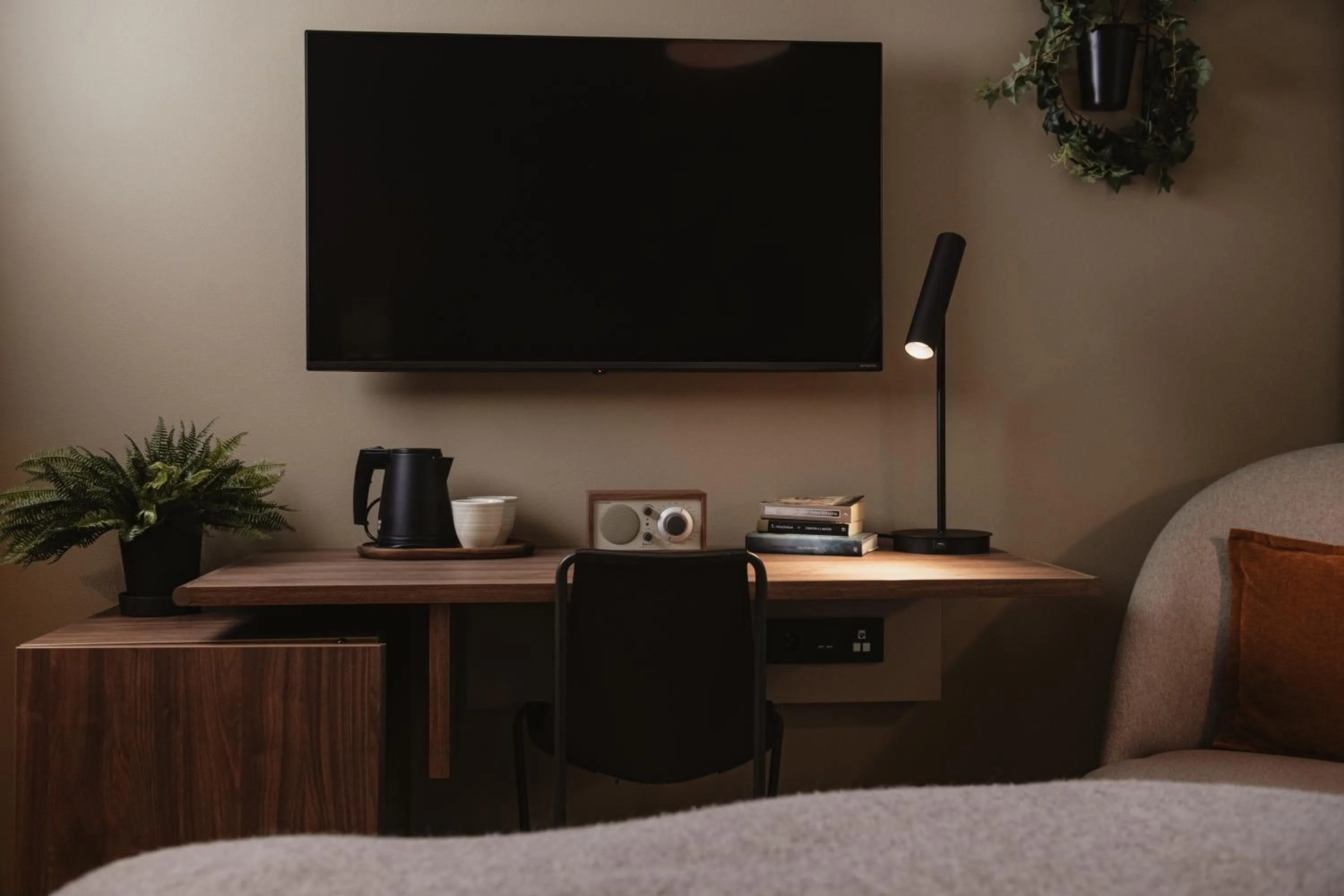 Bed in Home Hotel Mektagonen