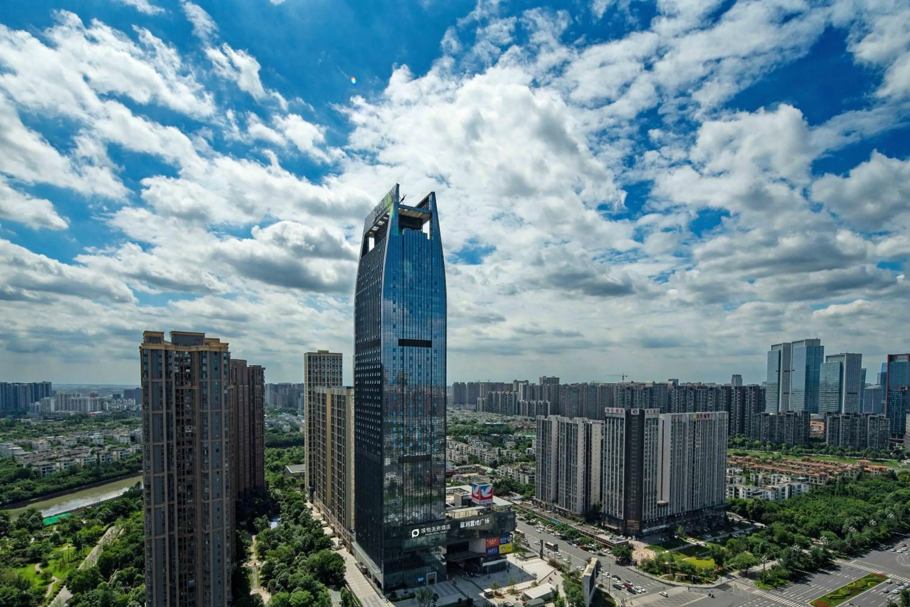 Property building in Projoy Hotel Tianfu