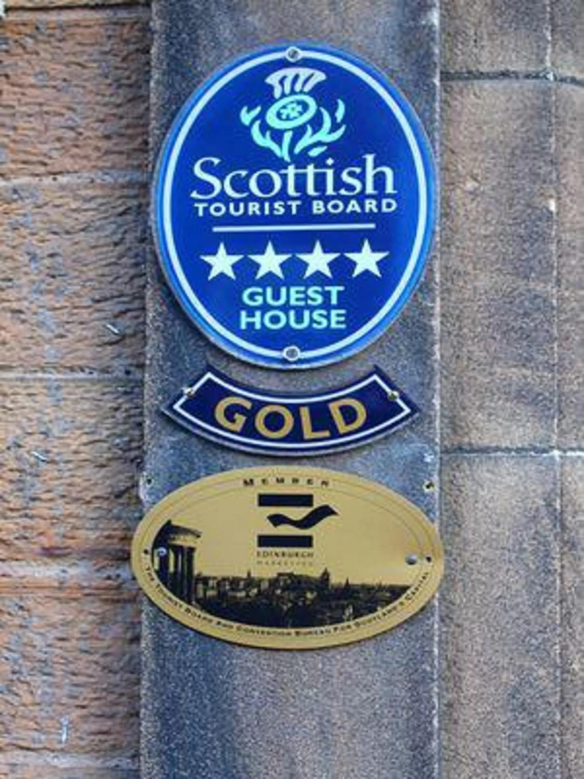 Logo/Certificate/Sign in Highfield Guest House