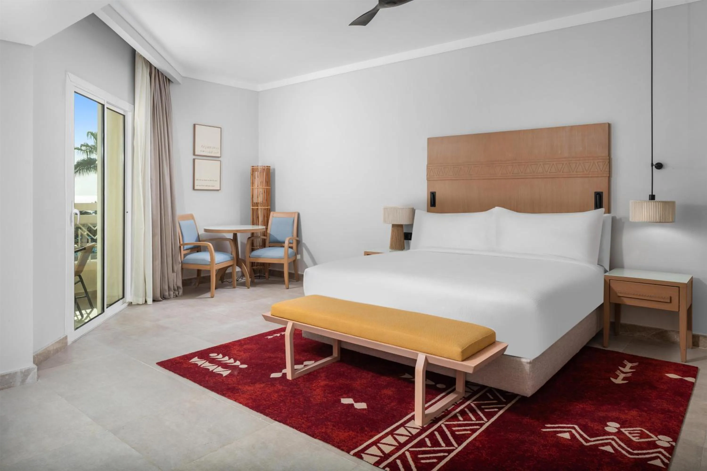 Bed in DoubleTree by Hilton Sharks Bay Resort