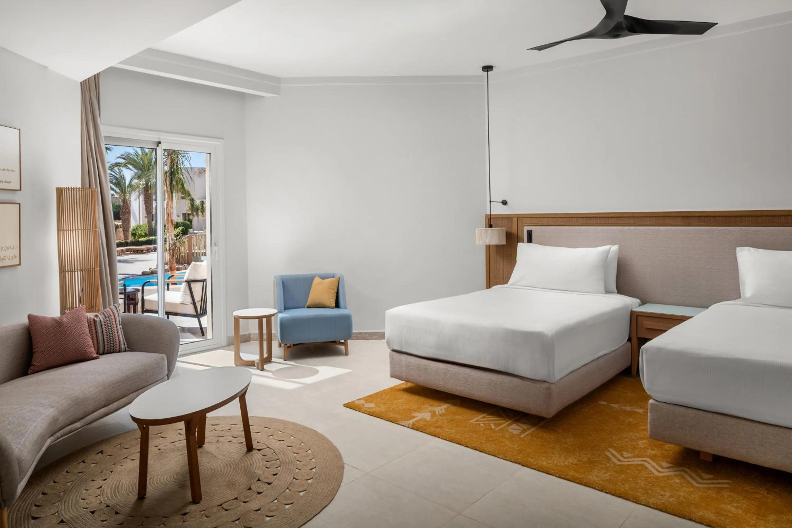 Bedroom, Bed in DoubleTree by Hilton Sharks Bay Resort