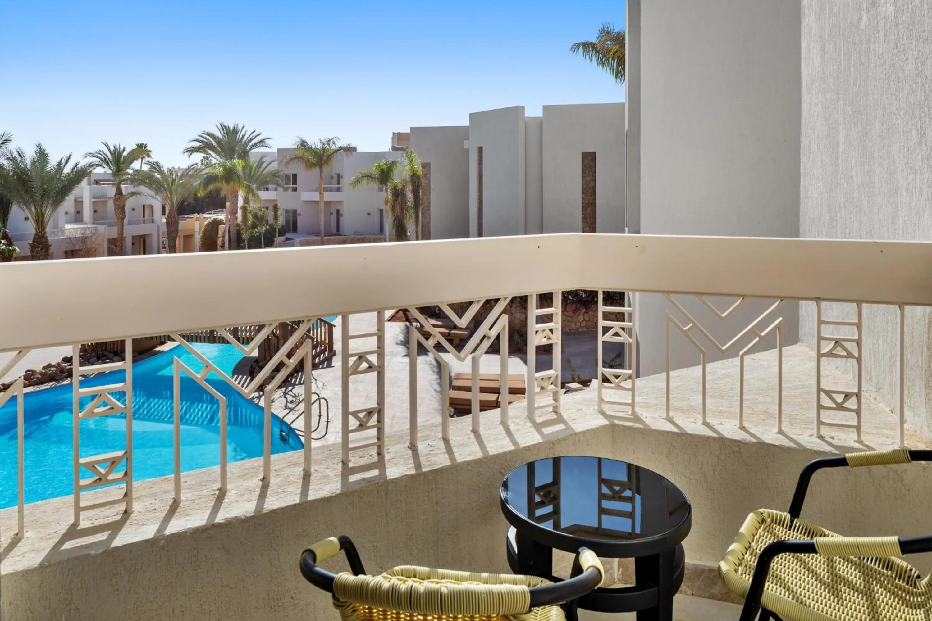 Pool view in DoubleTree by Hilton Sharks Bay Resort