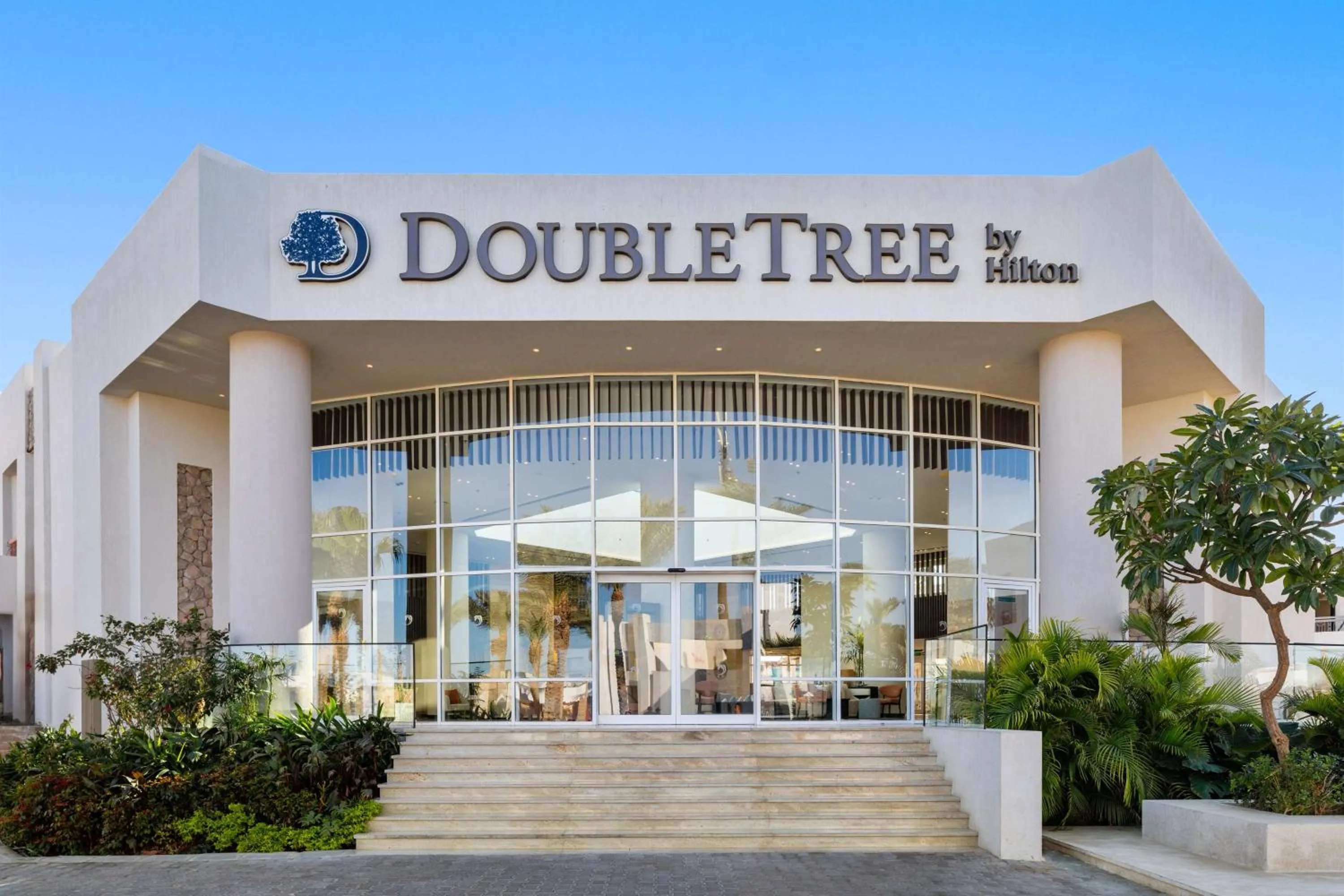 Property building in DoubleTree by Hilton Sharks Bay Resort