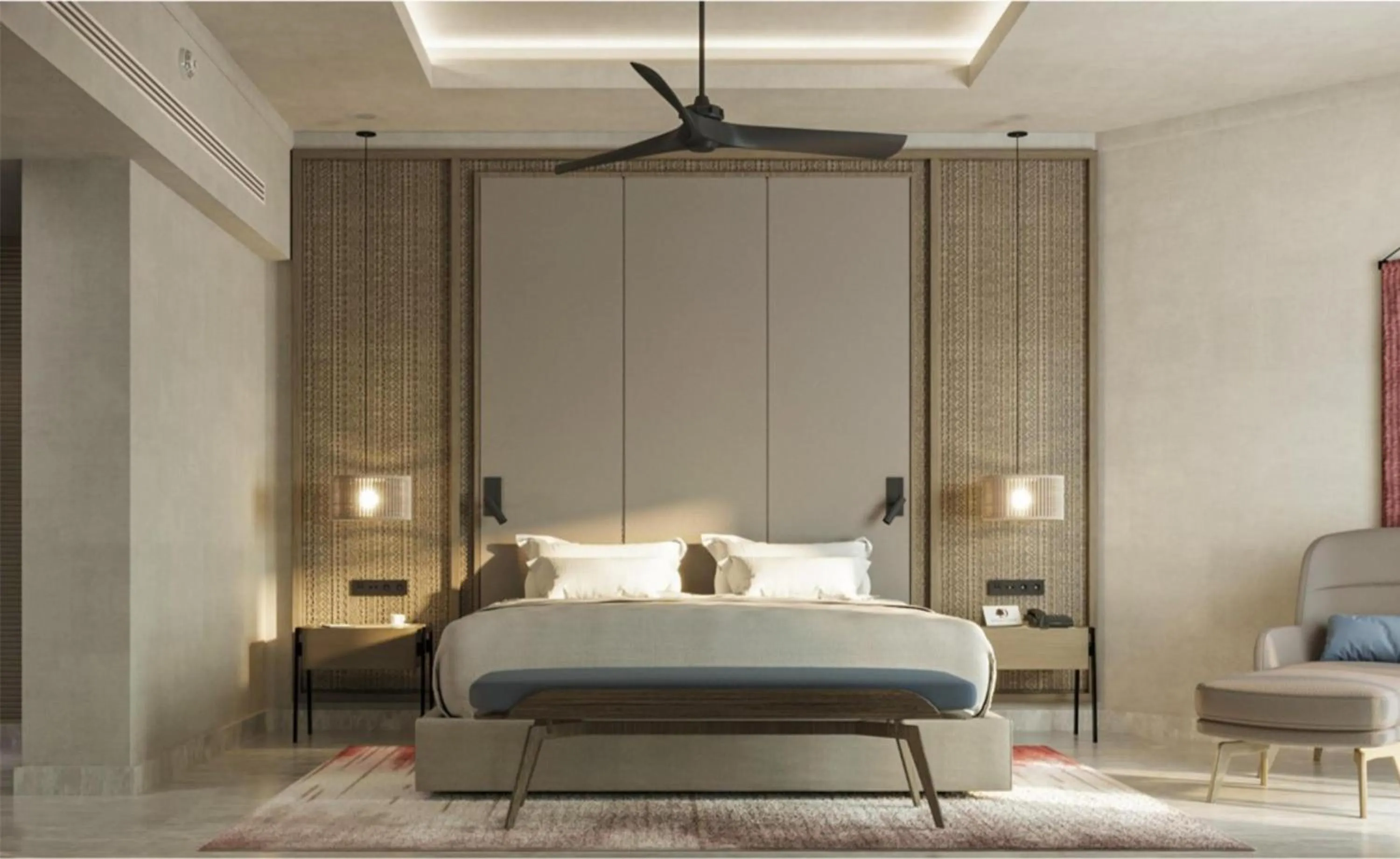 Bed in DoubleTree by Hilton Sharks Bay Resort