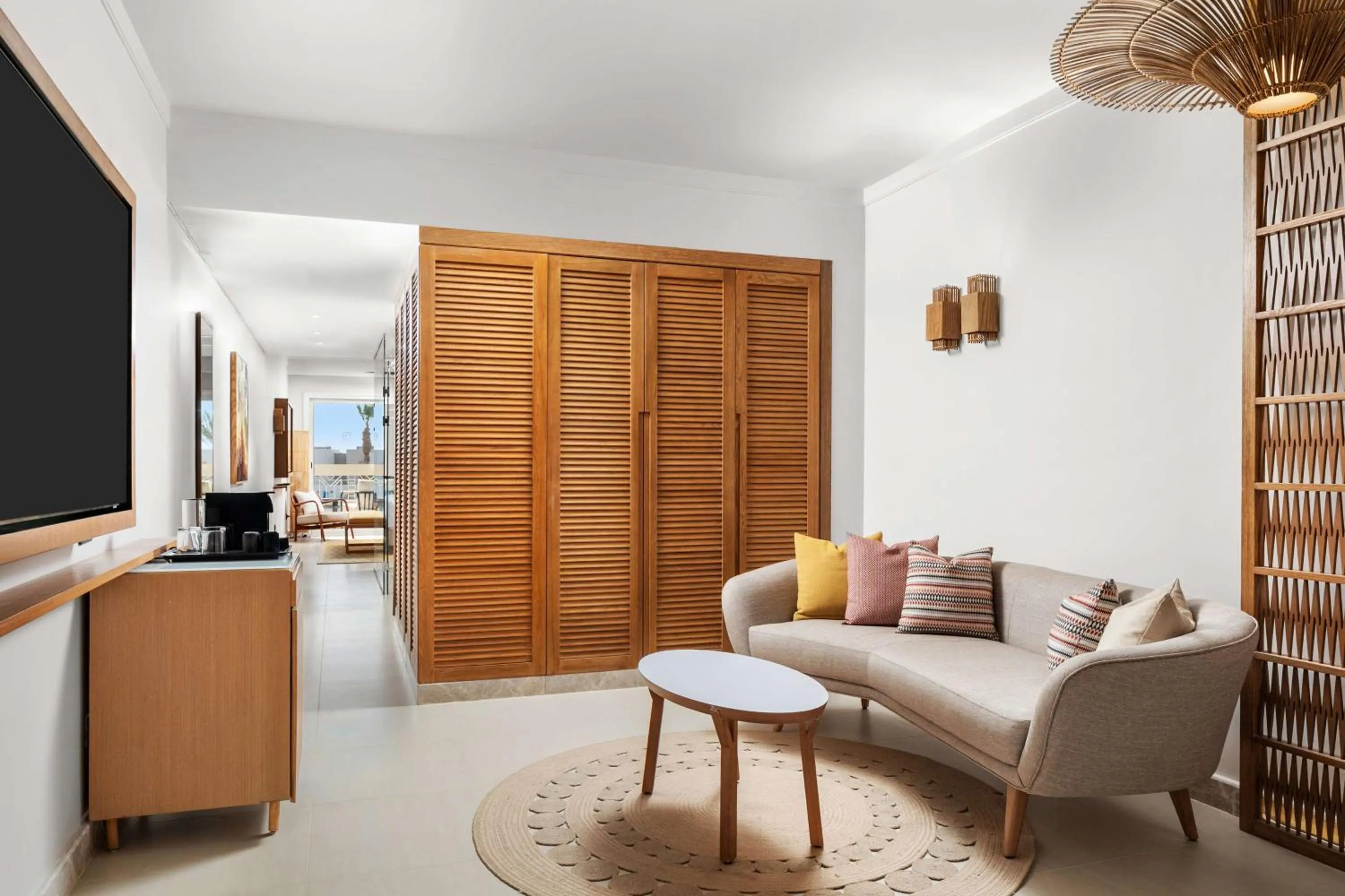 Living room in DoubleTree by Hilton Sharks Bay Resort