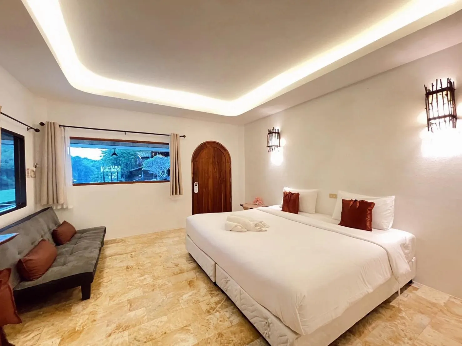 Bed in The Hub Erawan Resort