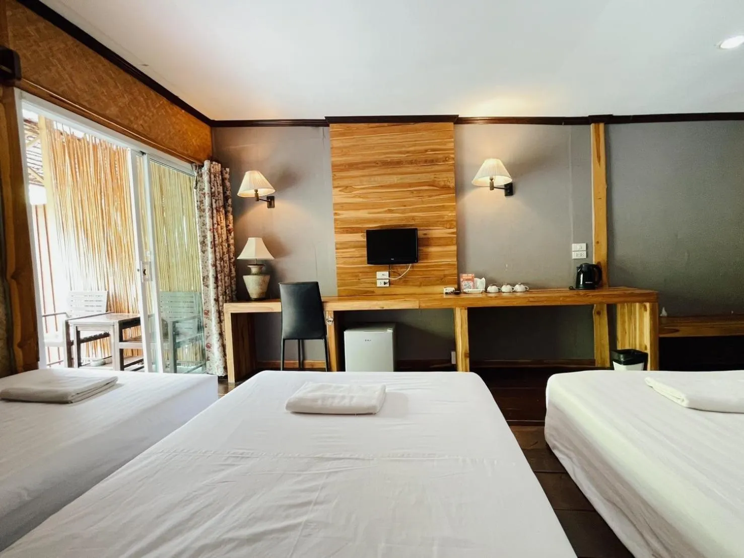 Bed in The Hub Erawan Resort