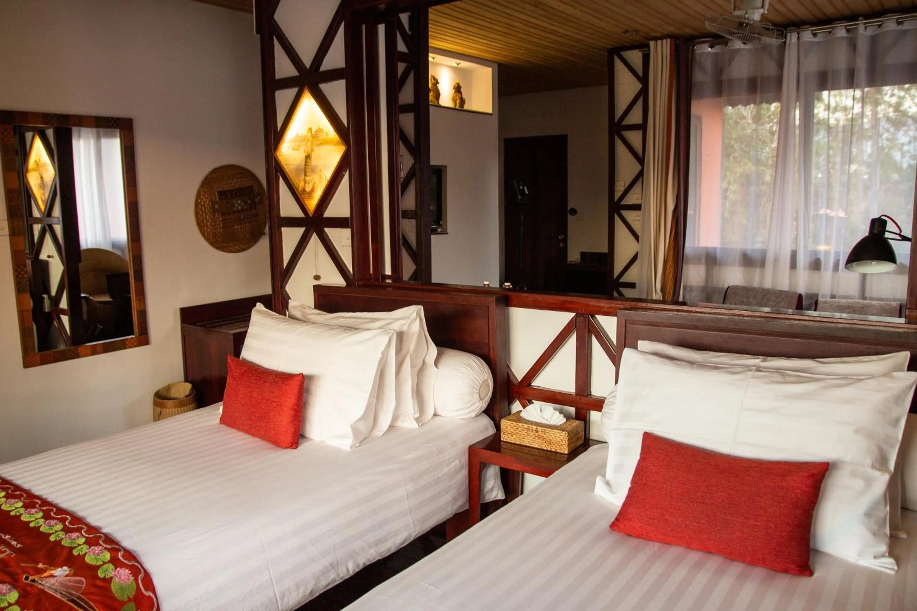 Bed in ViewPoint Ecolodge