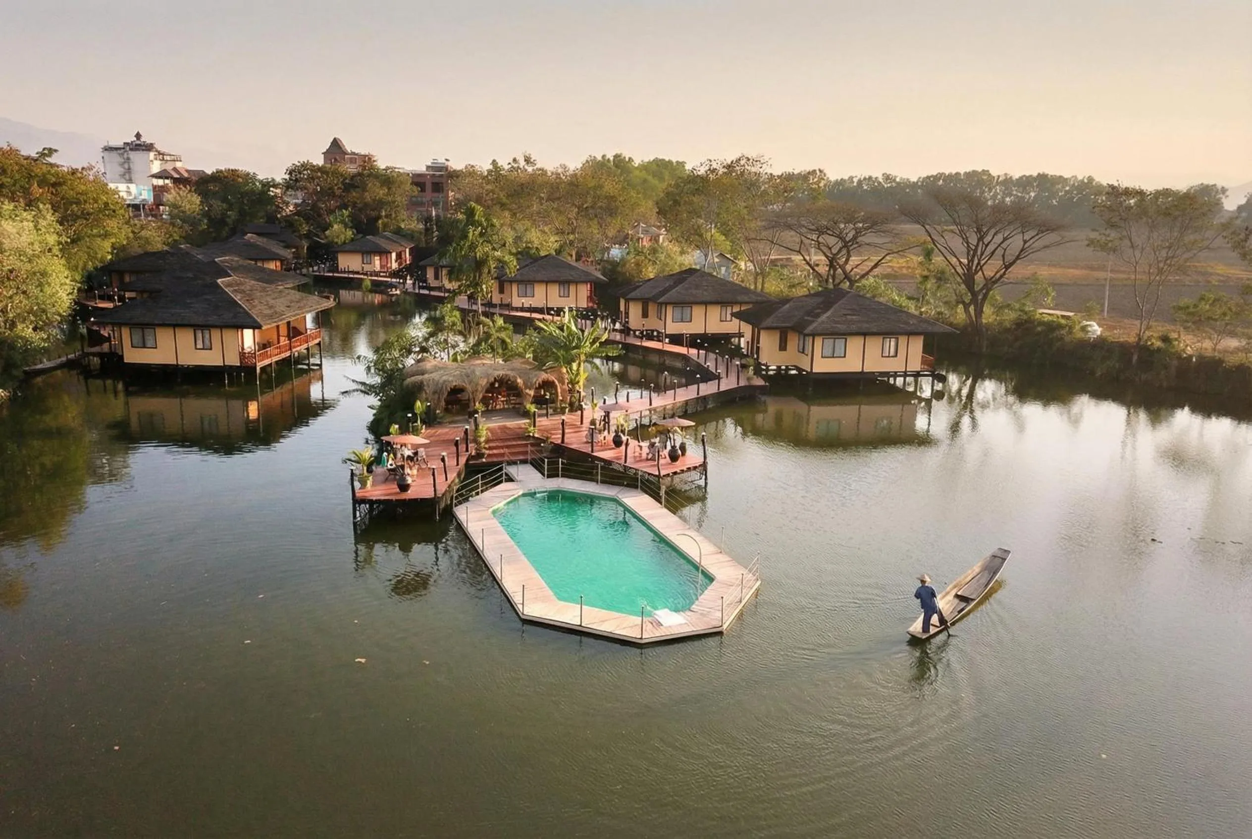 Pool view in ViewPoint Ecolodge