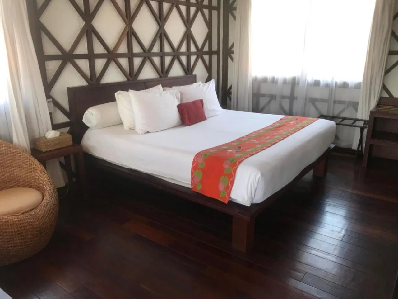 Bed in ViewPoint Ecolodge