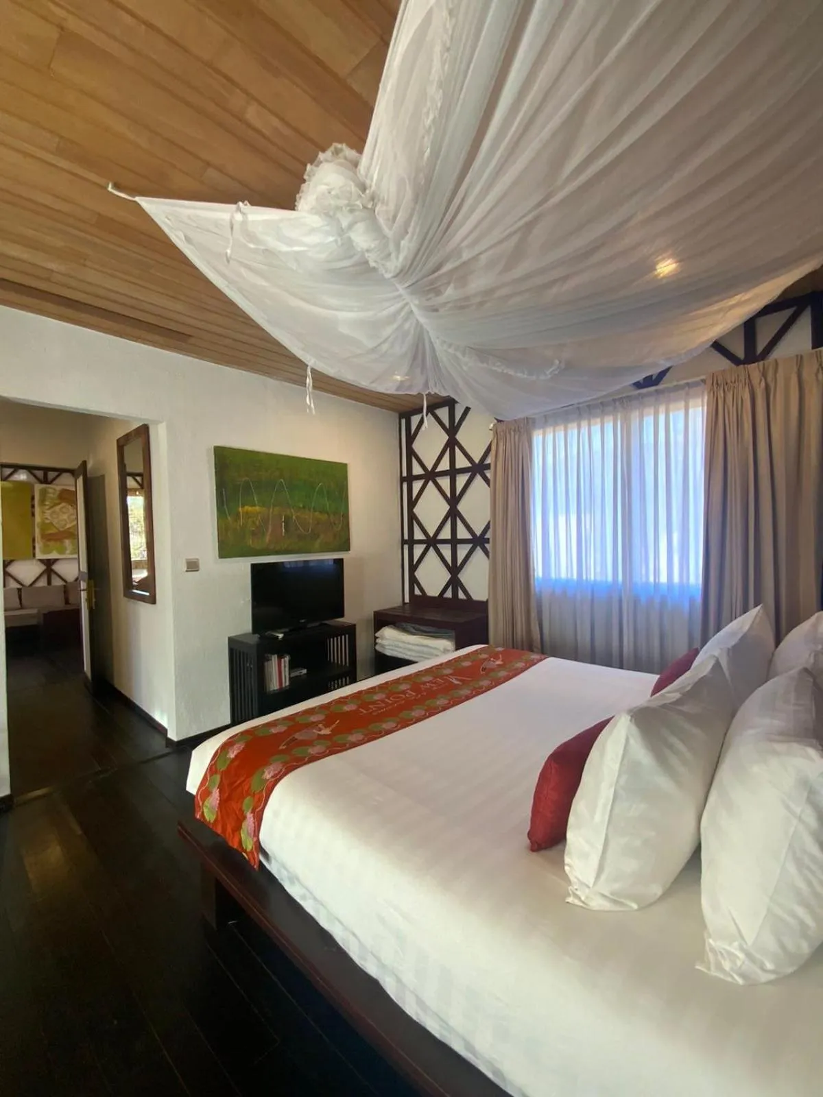 Bed in ViewPoint Ecolodge