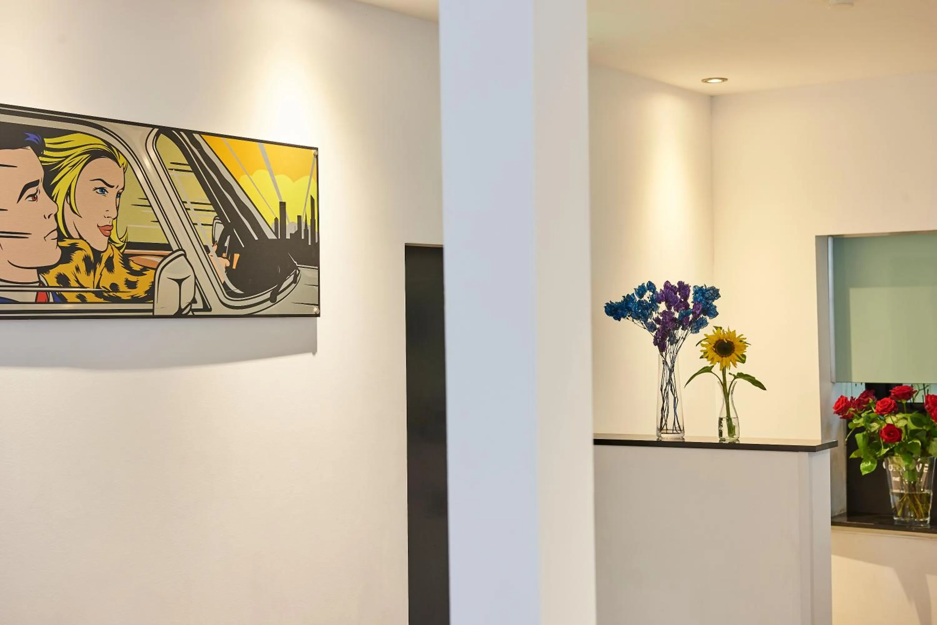 Lobby or reception in SCHLAFGUT! HOTEL-WILL.ICH Garni