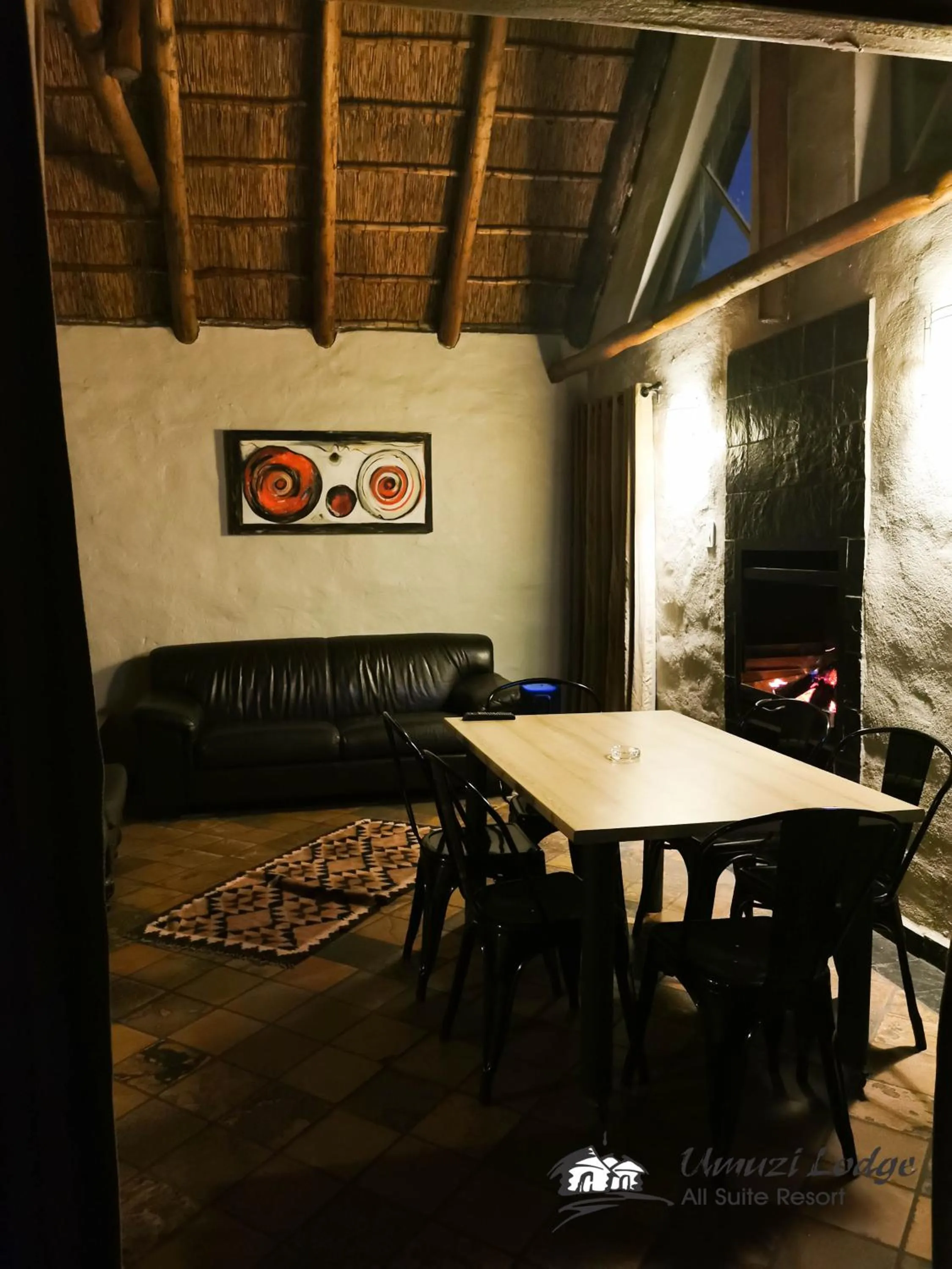 Seating area in Umuzi Lodge