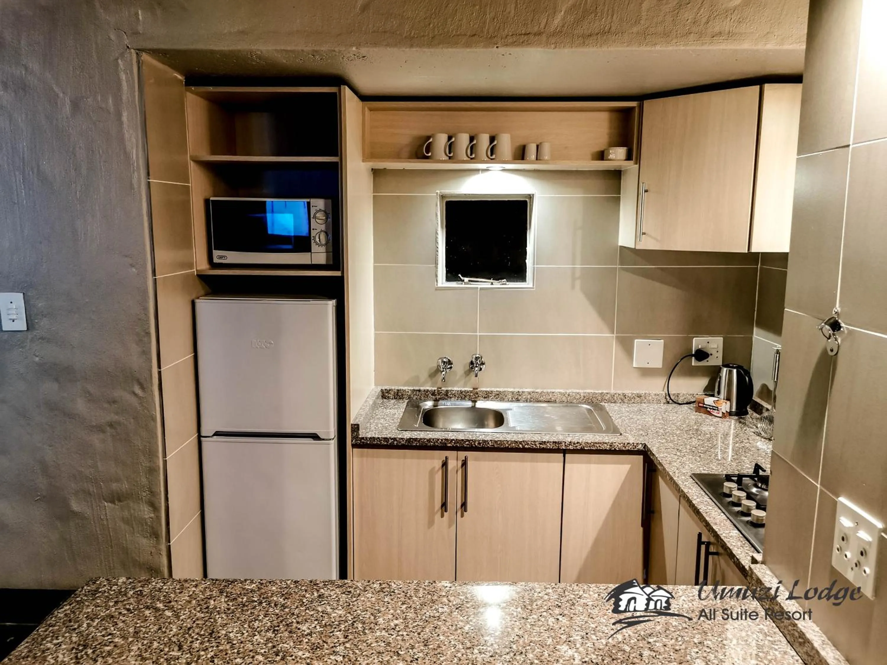 Kitchen or kitchenette in Umuzi Lodge