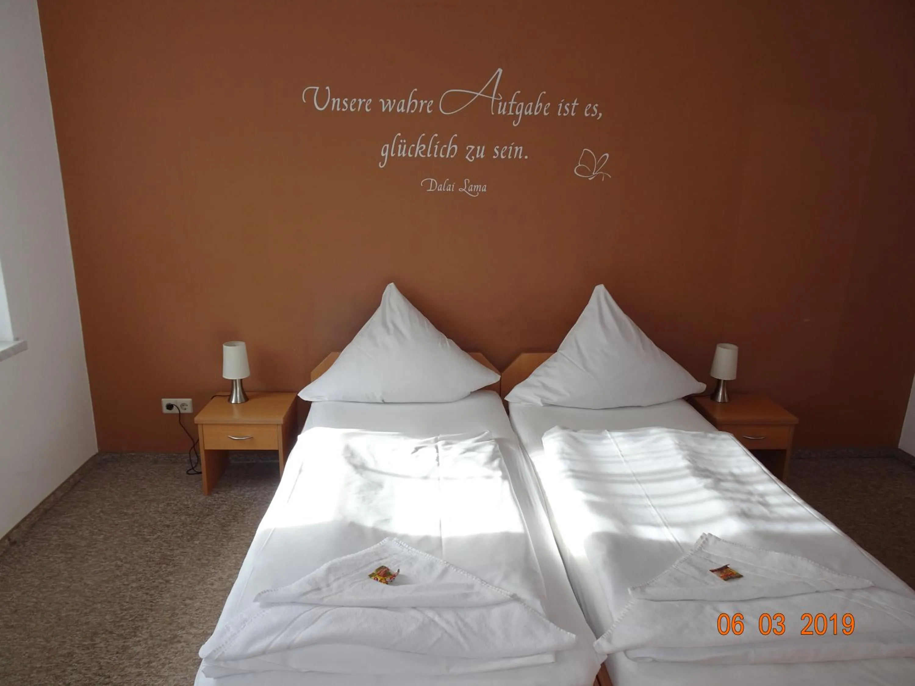 Bed in Gasthaus Stadt Bad Sulza