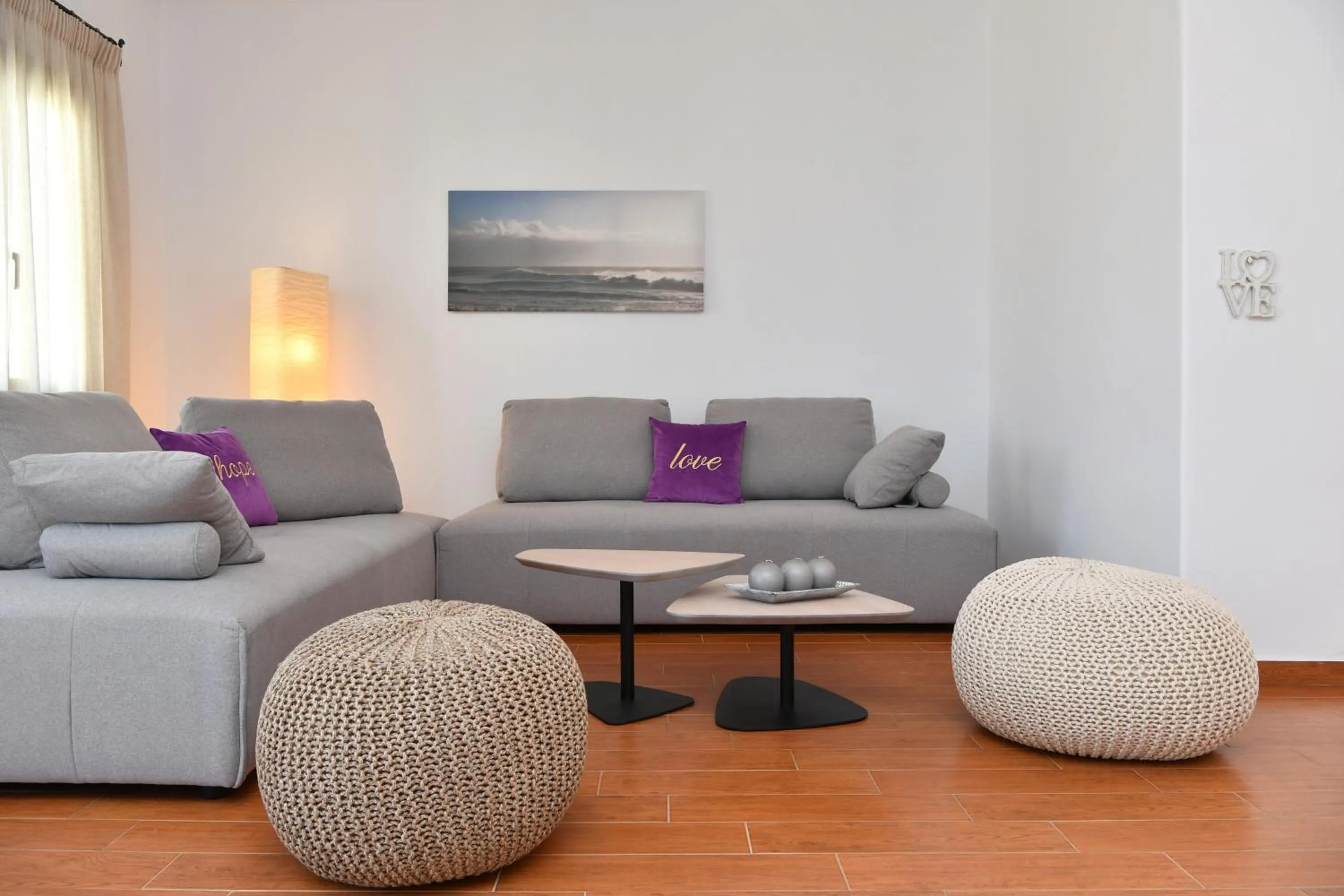 Seating area in Villa Trifylia