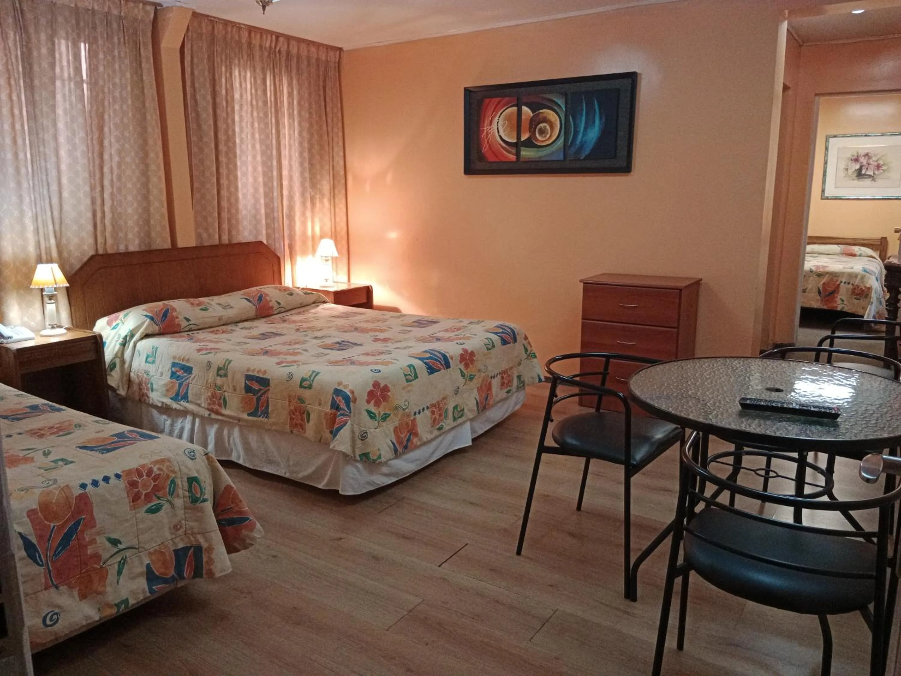 Bed in Aquamarina Apart Hotel