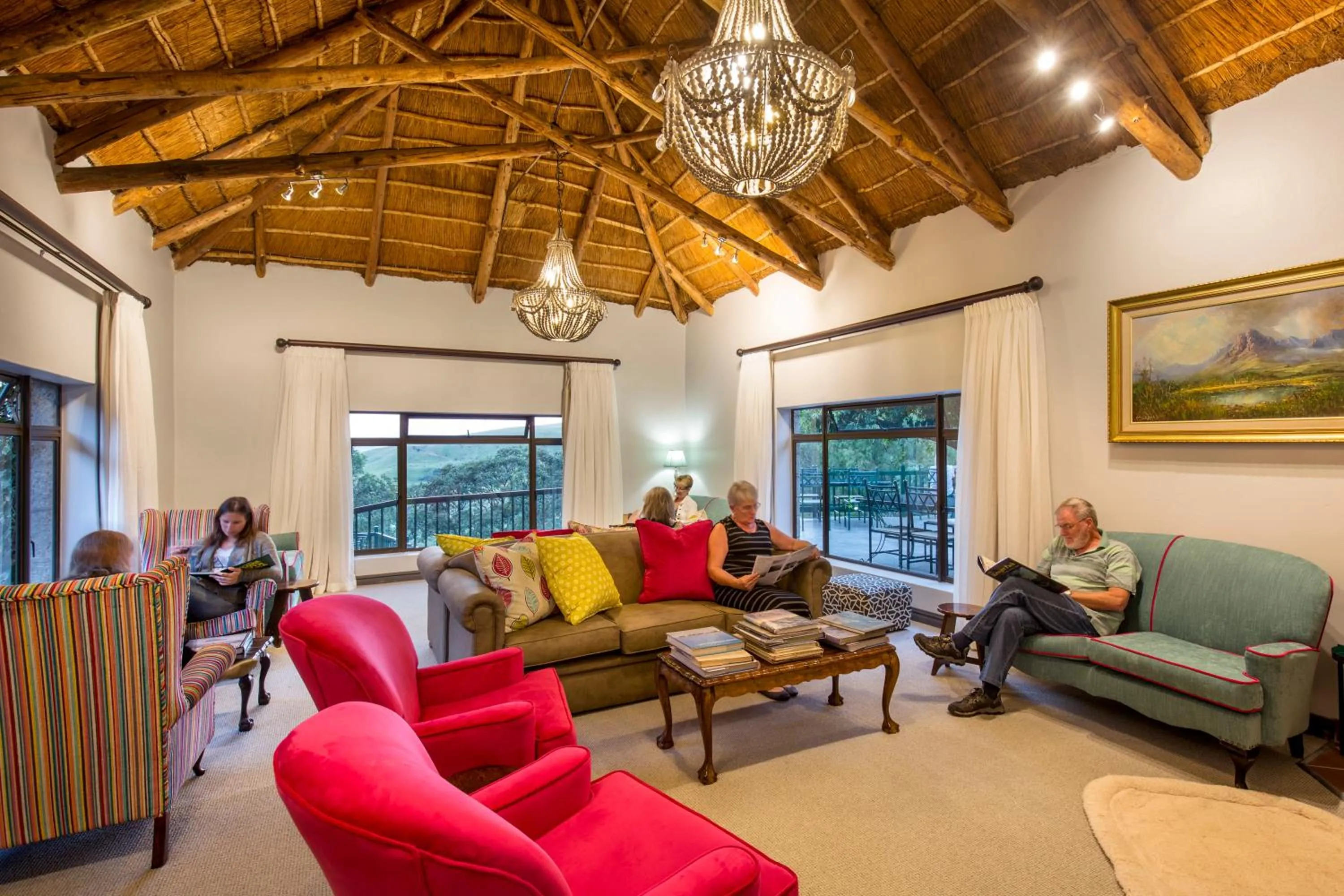 Library in Cavern Resort & Spa