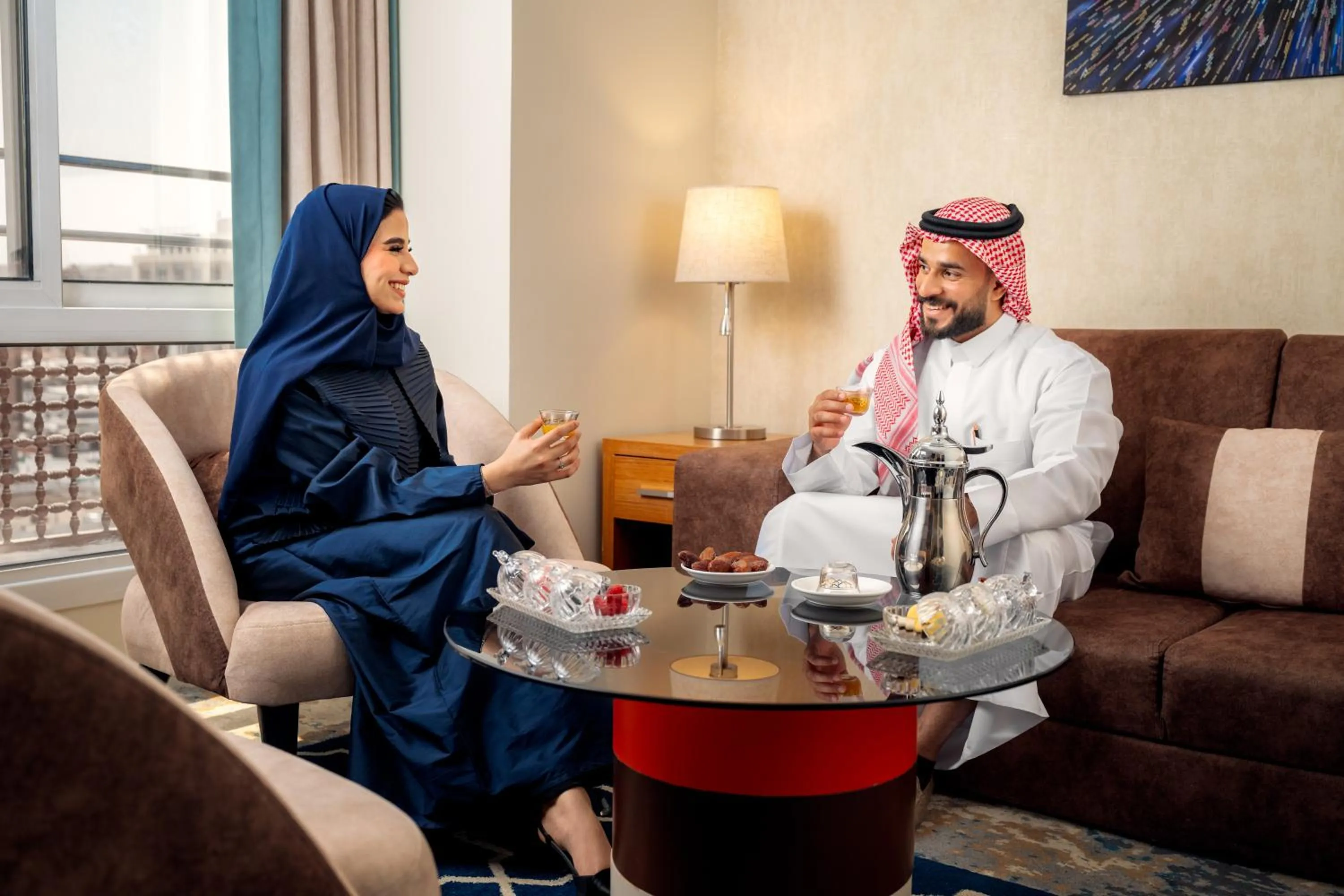 Seating area in Tulip Inn Al Daar Rawafid