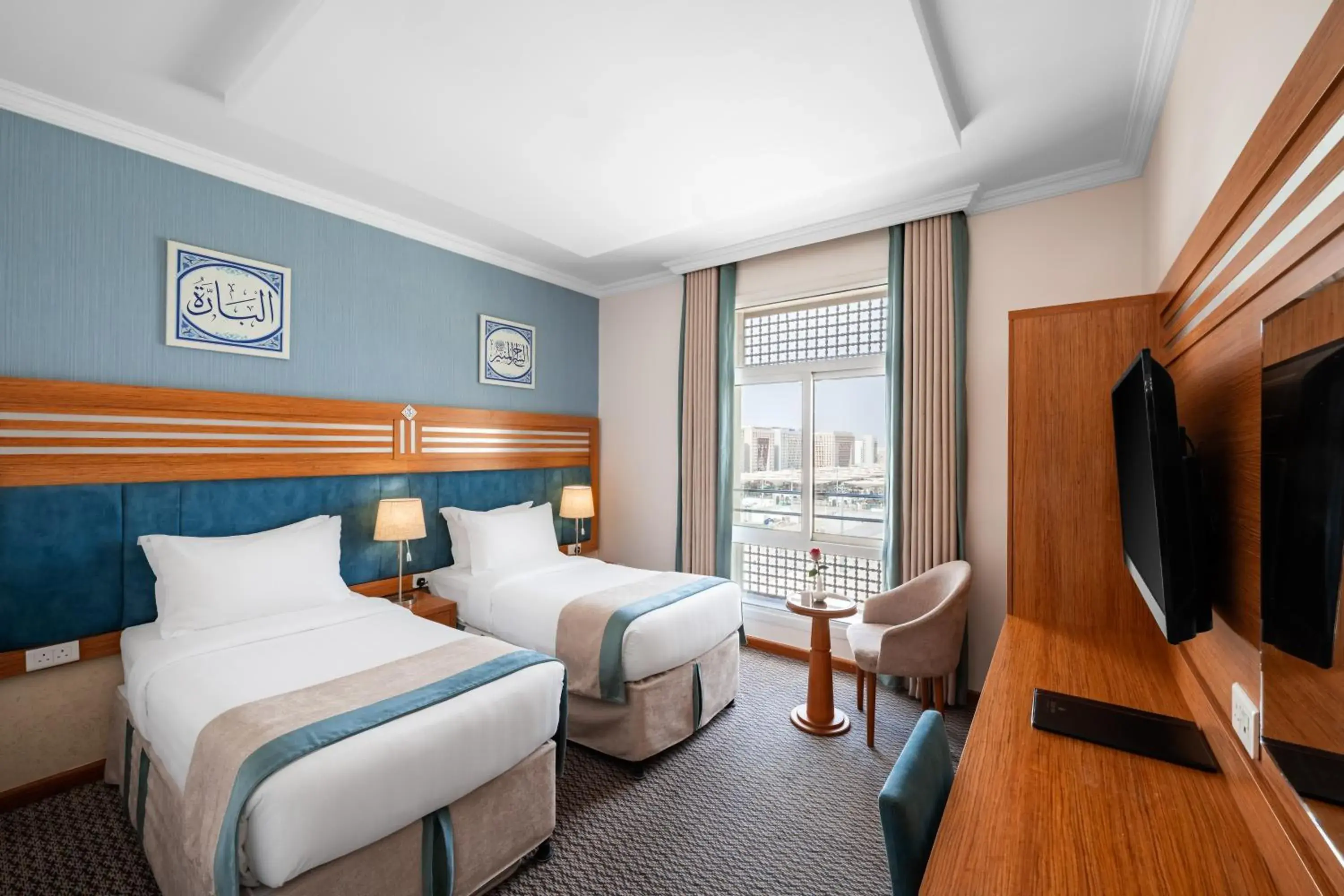 Twin Room with Haram View in Tulip Inn Al Daar Rawafid Twin Room with Haram View in Tulip Inn Al Daar Rawafid