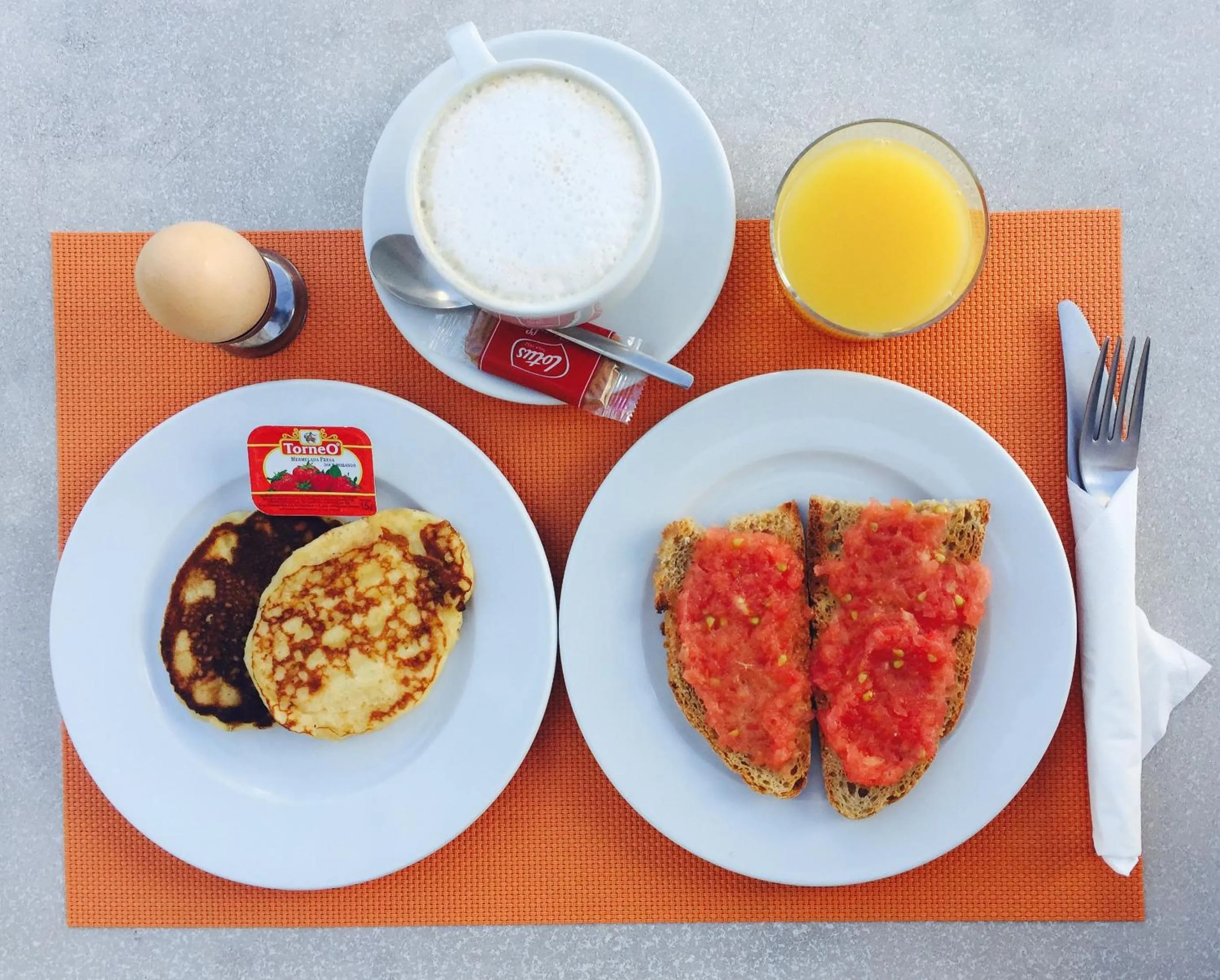 Continental breakfast in Es Mitjorn Hotel