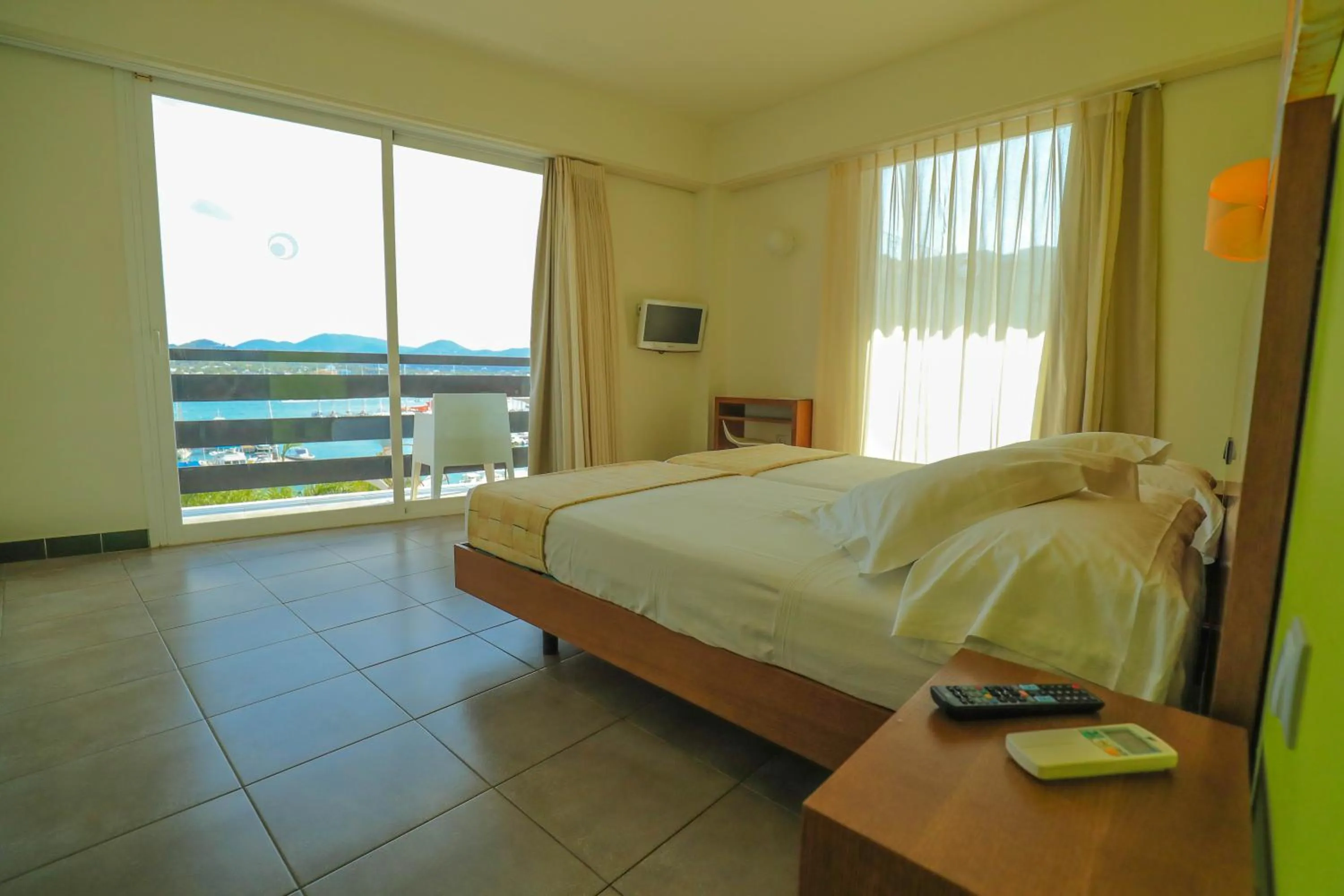 Bedroom, Bed in Es Mitjorn Hotel