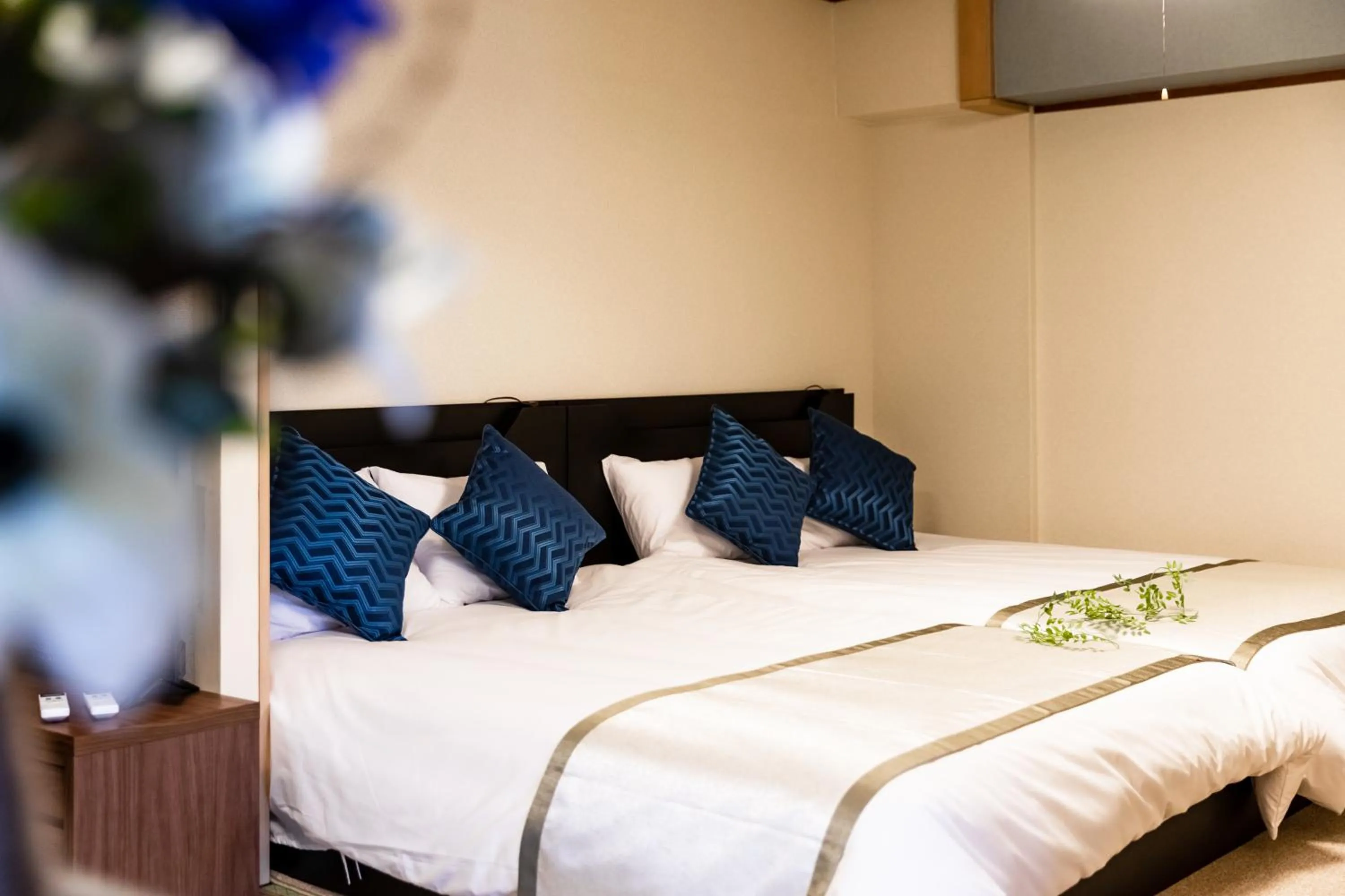 Bed in Fuji Heights Hotel