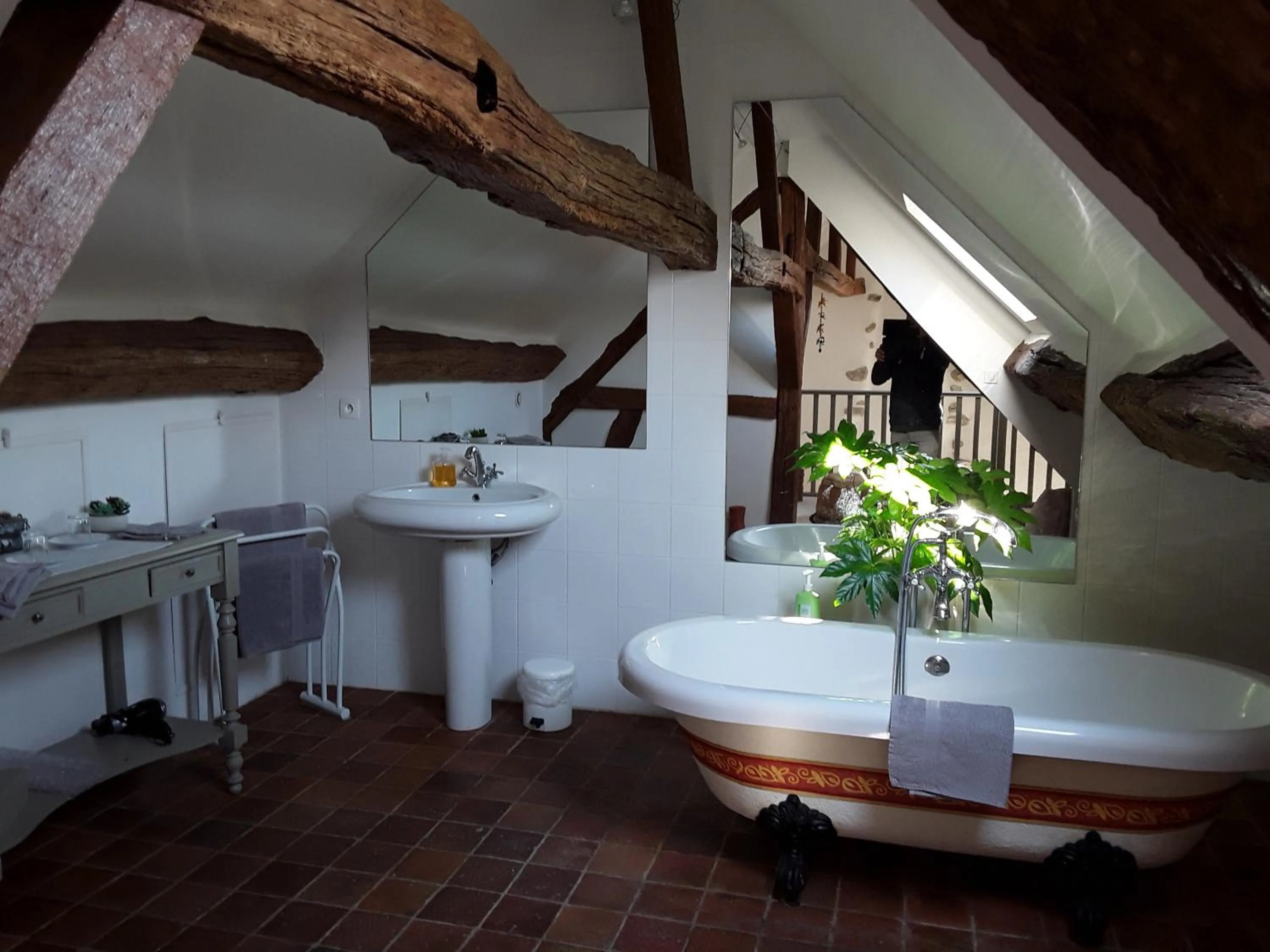 Bathroom in La Belvinière Chambres et table d'hôtes