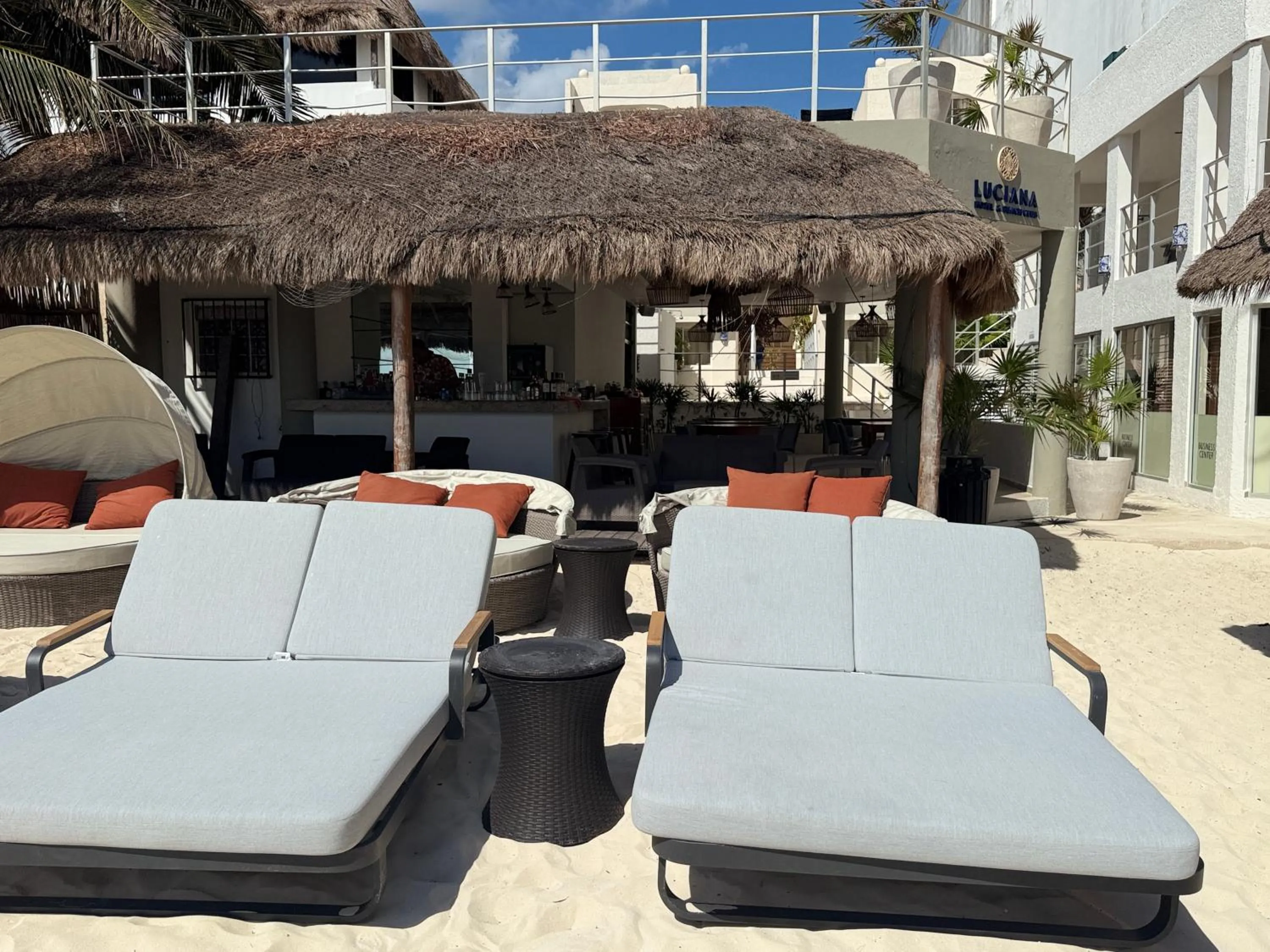 sunbed in Luciana Hotel & Beach Club