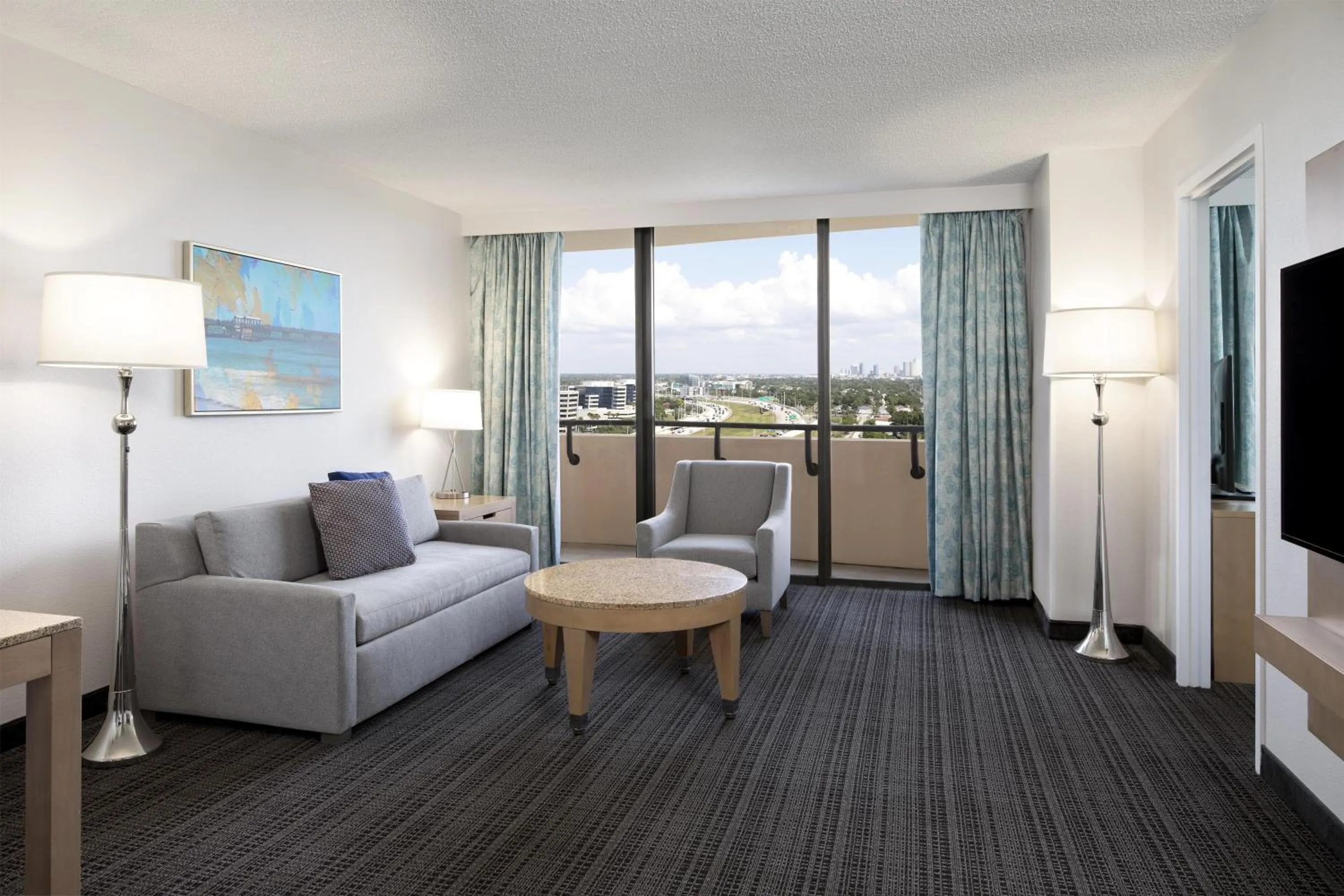 Living room in Embassy Suites by Hilton Tampa Airport Westshore