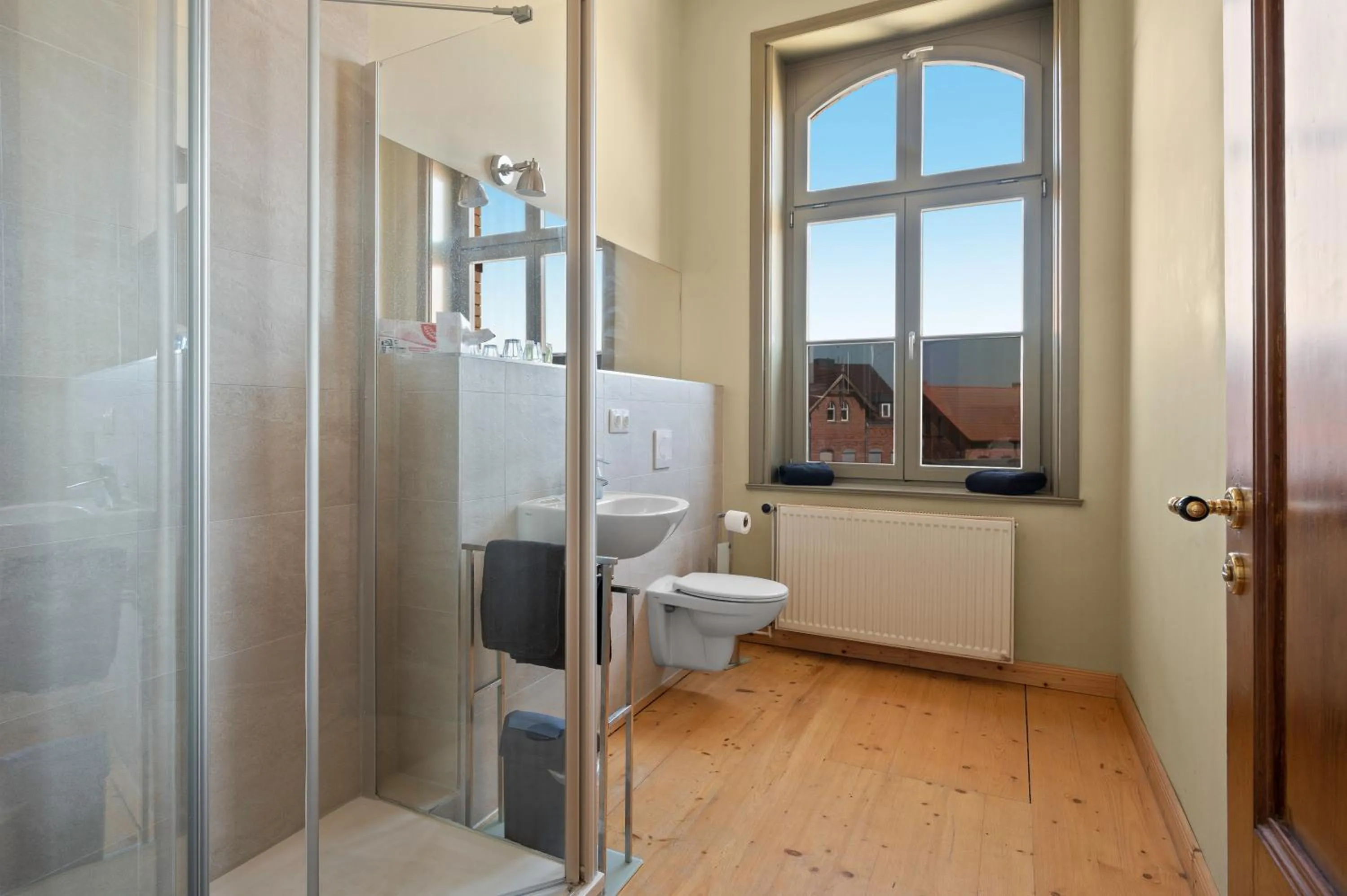 Shower in Villa Bianca am Huy