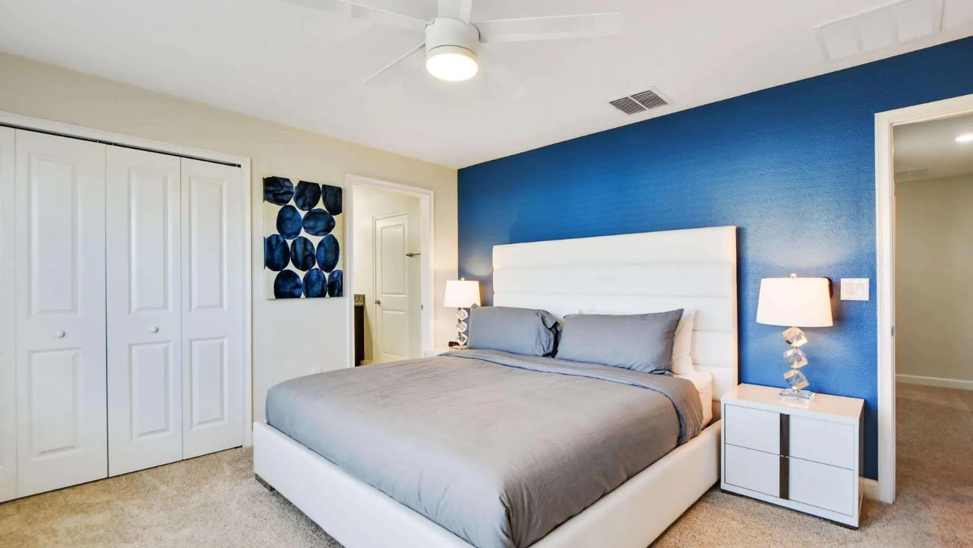 Bedroom, Bed in Regal Splendor Villa - 4 bed at ChampionsGate