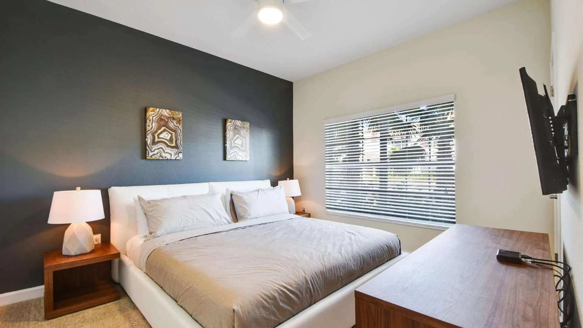 Bedroom, Bed in Regal Splendor Villa - 4 bed at ChampionsGate