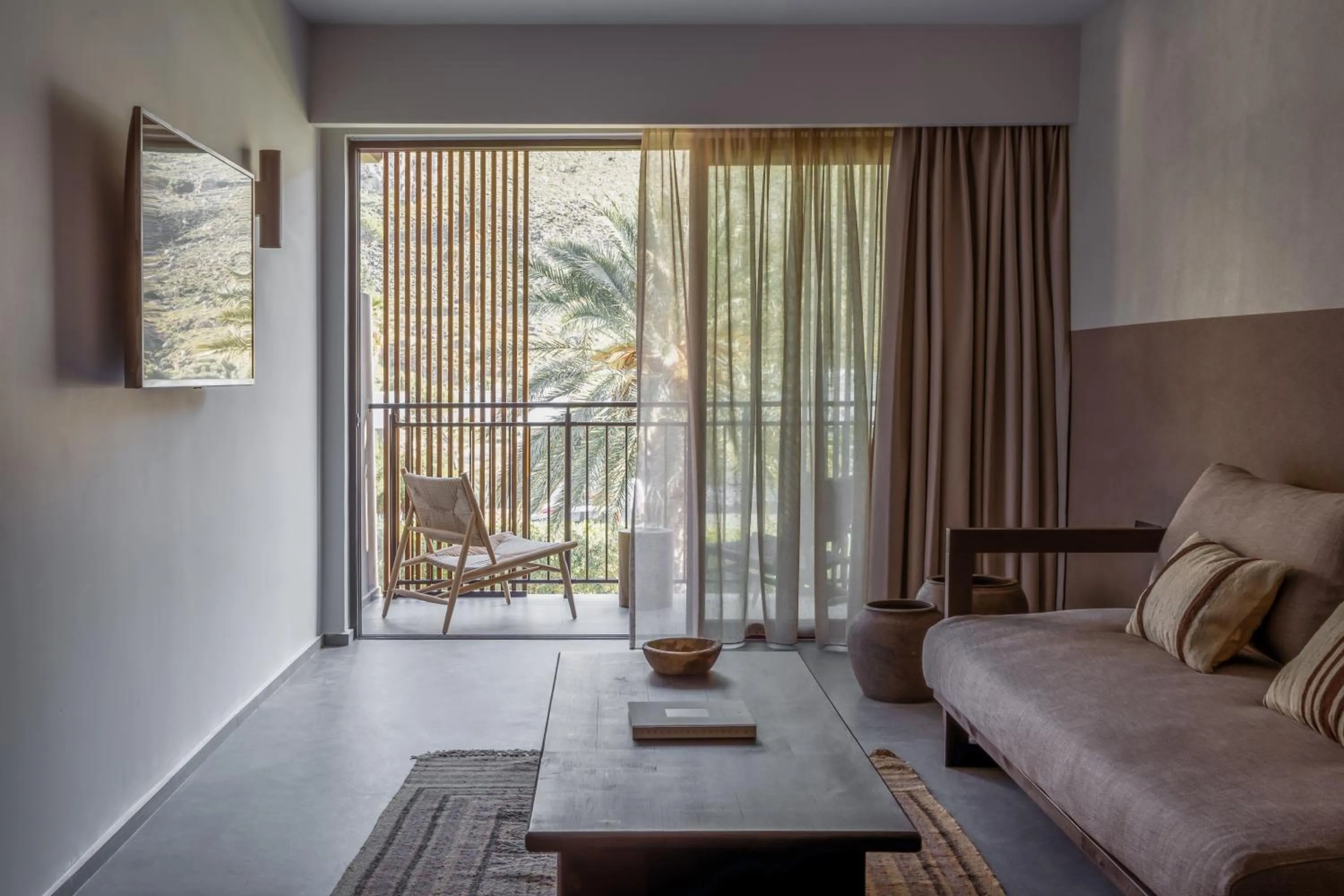 Living room, Bed in Cook's Club Kolymbia Rhodes -Adults only