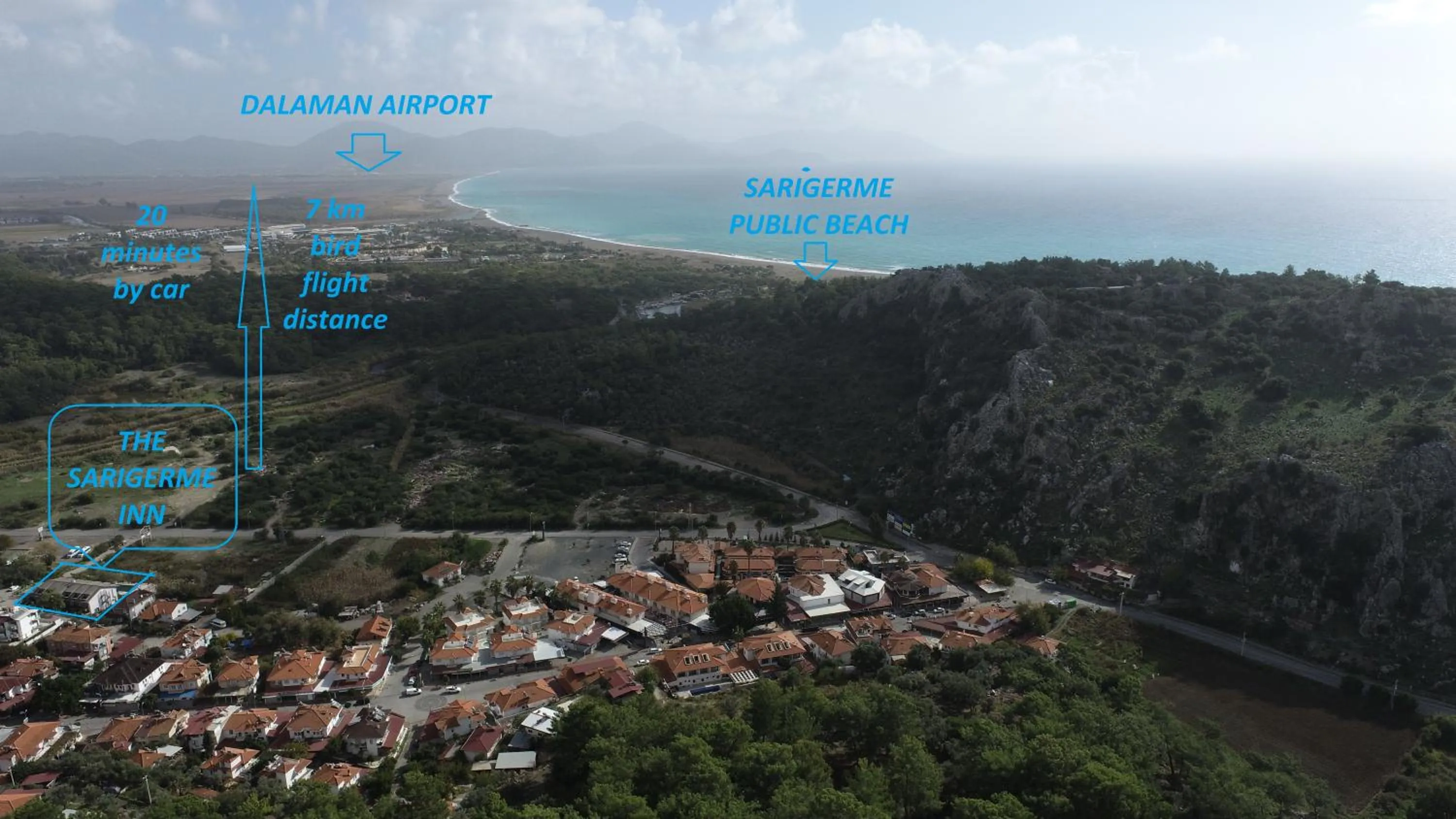 Bird's eye view in THE SARIGERME INN