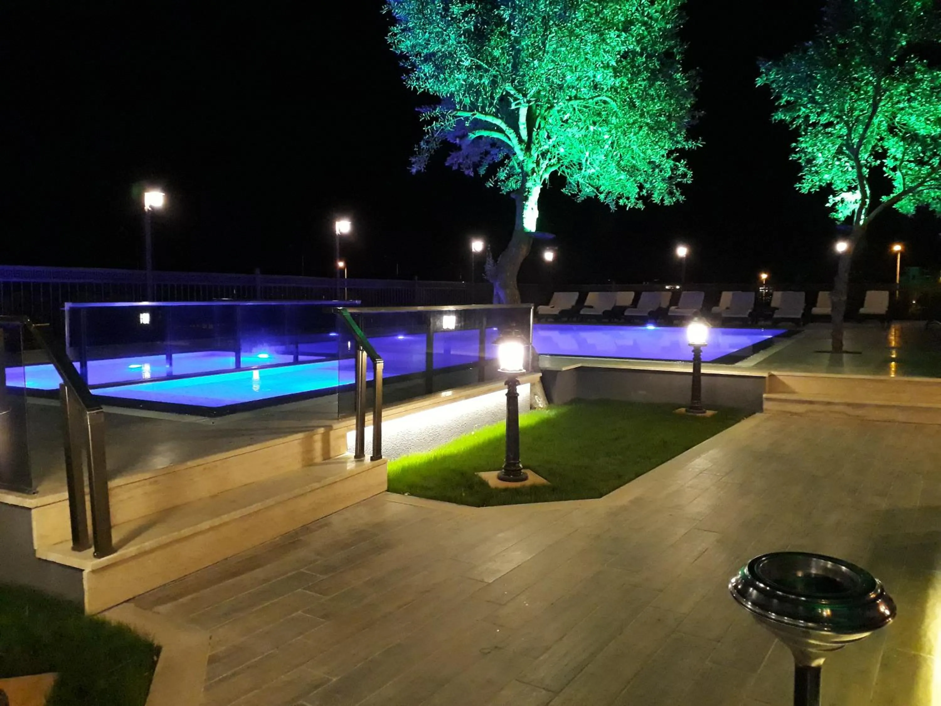 Pool view in THE SARIGERME INN