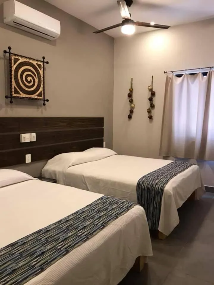 Bed in Hotel Playa Azul Sayulita